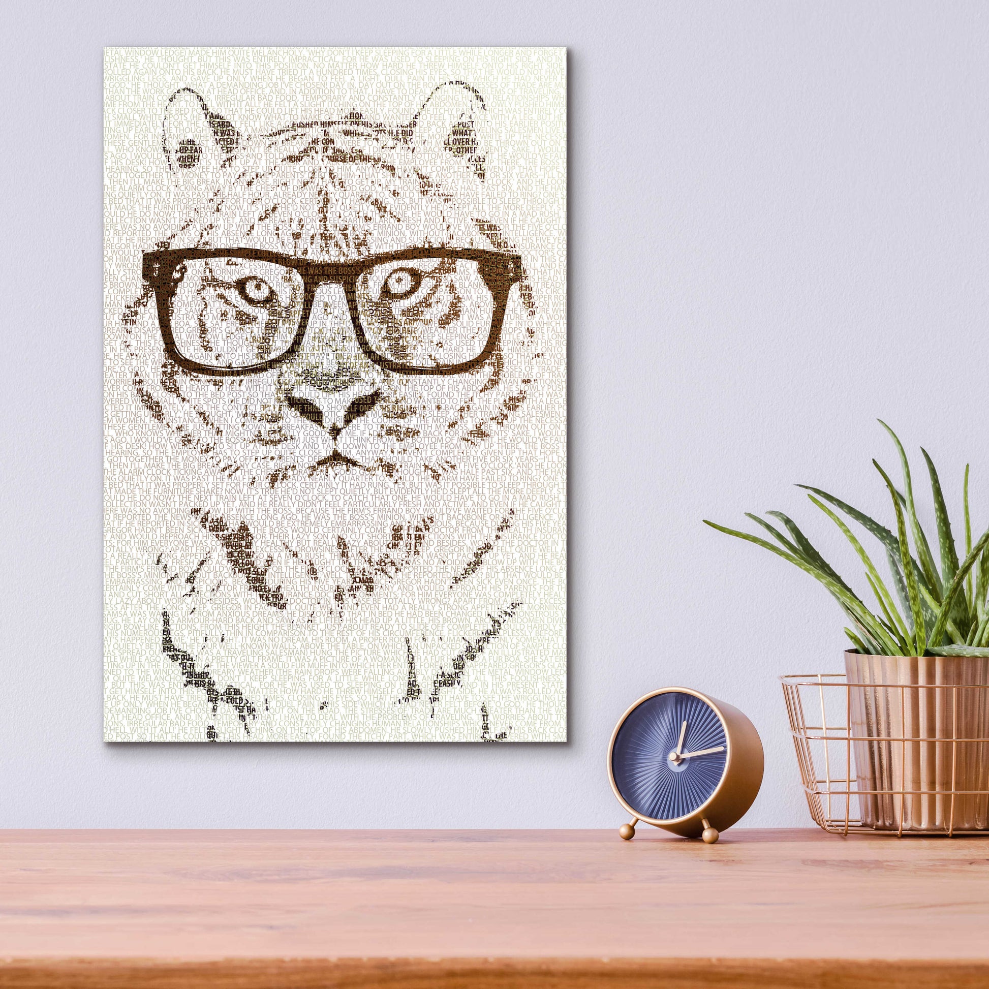 Epic Art 'Hipster Tiger' by Paula Belle Flores, Acrylic Glass Wall Art,12x16