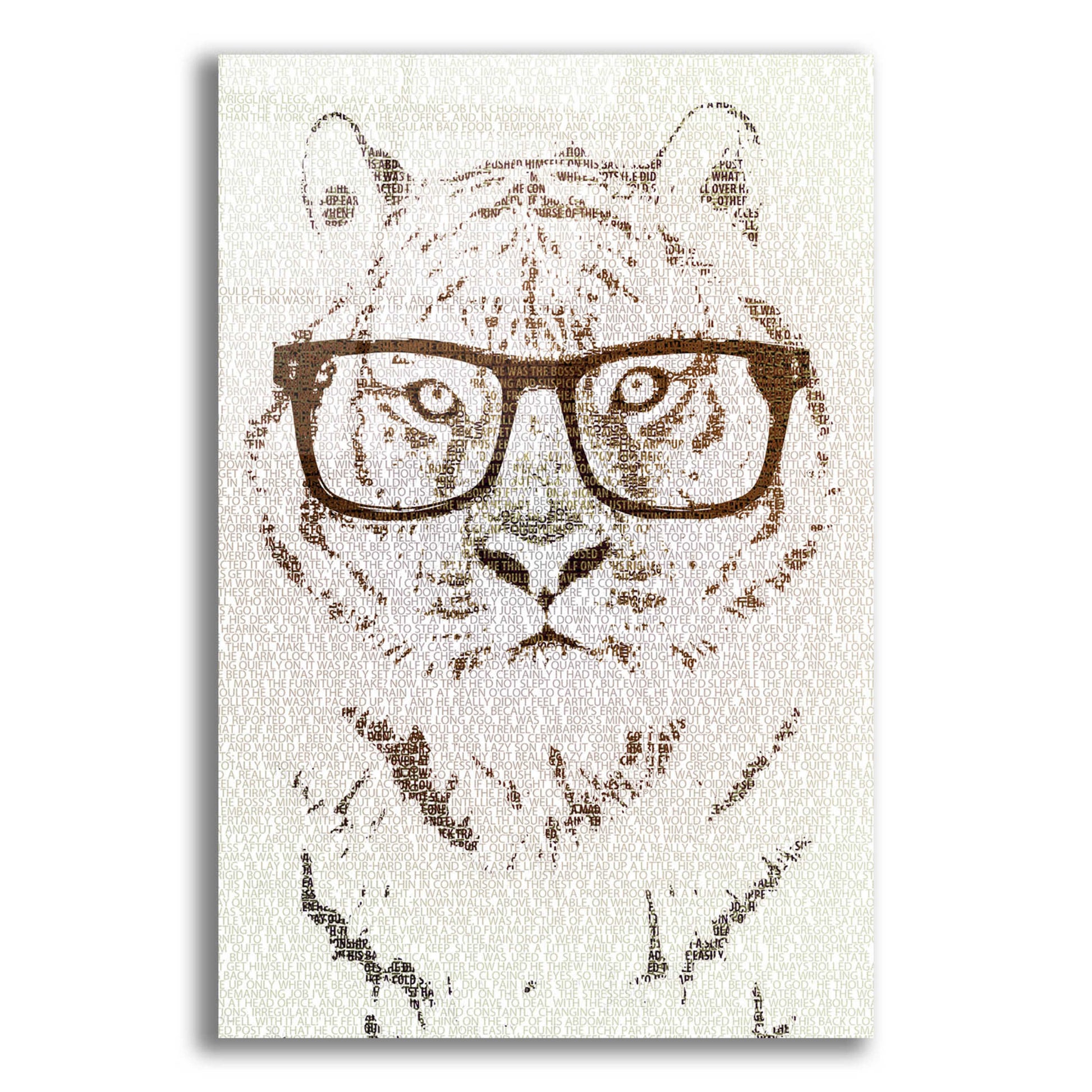 Epic Art 'Hipster Tiger' by Paula Belle Flores, Acrylic Glass Wall Art,12x16