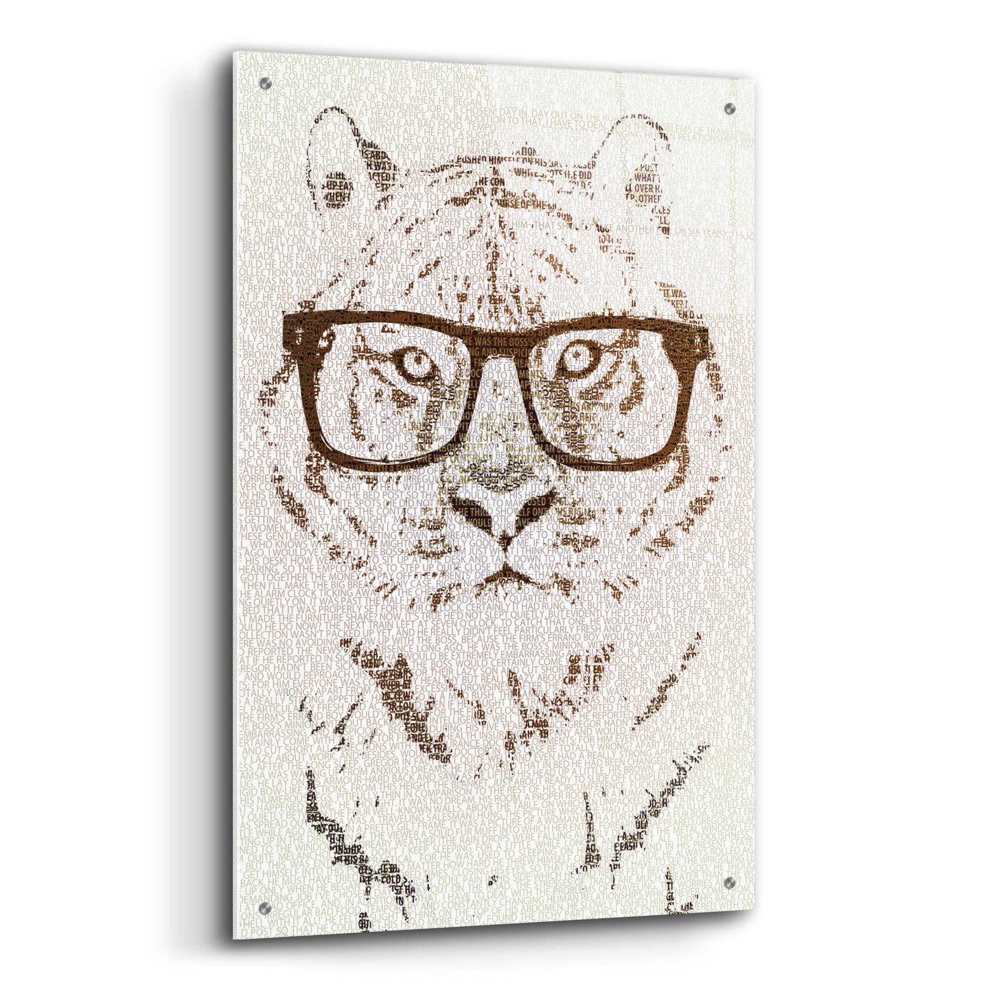 Epic Art 'Hipster Tiger' by Paula Belle Flores, Acrylic Glass Wall Art,24x36