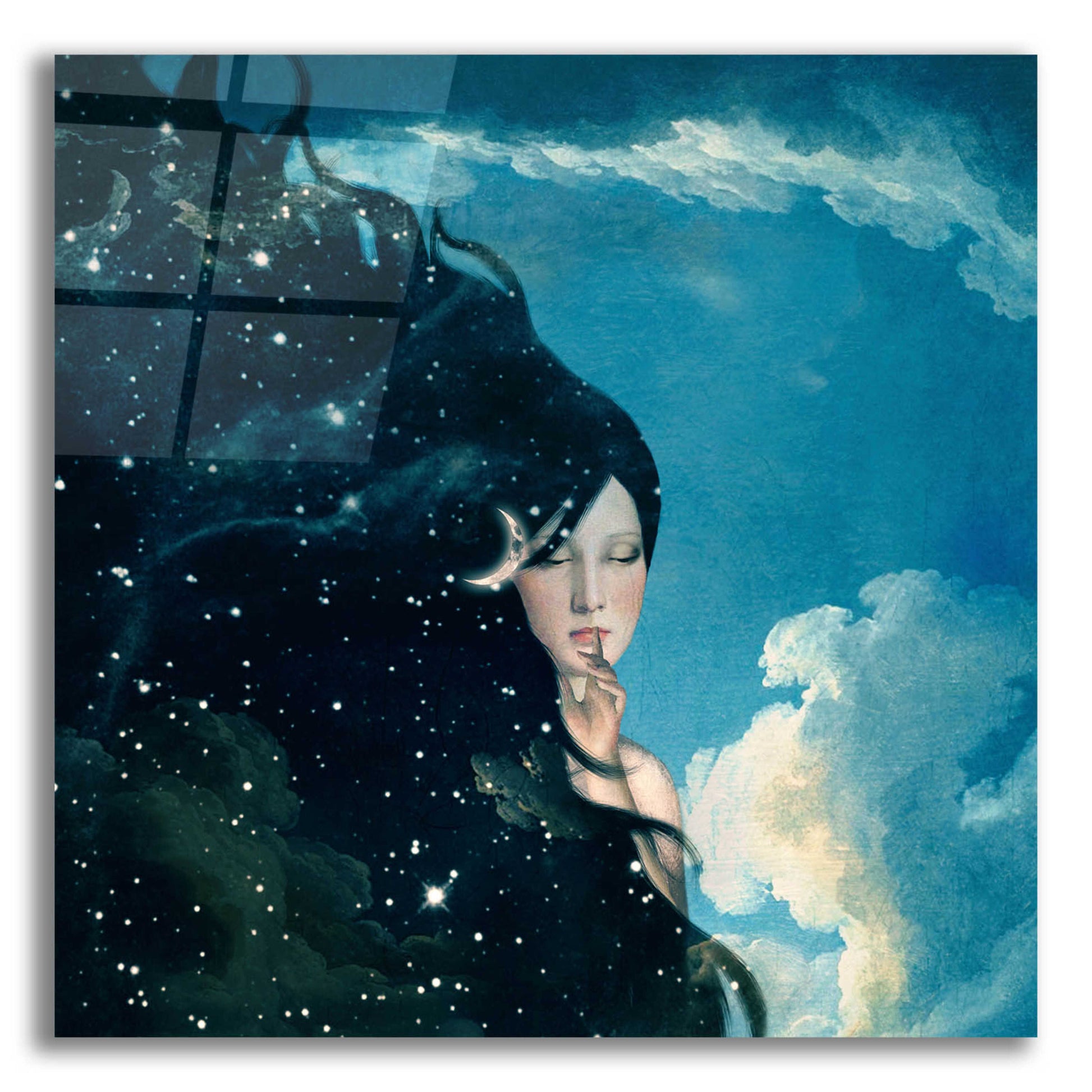 Epic Art 'Lady Night' by Paula Belle Flores, Acrylic Glass Wall Art