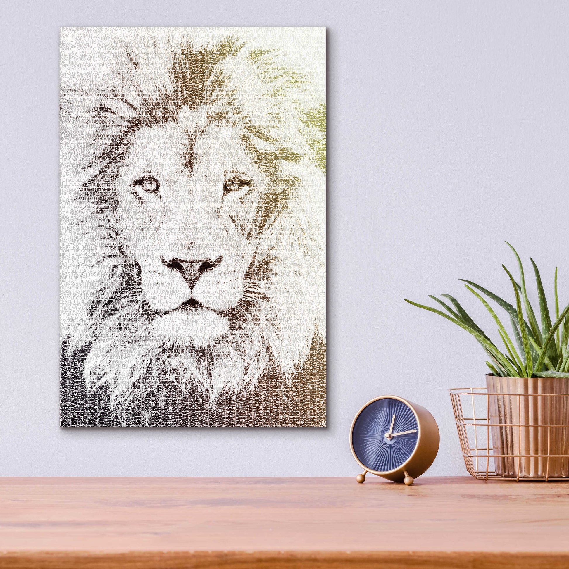 Epic Art 'Lion' by Paula Belle Flores, Acrylic Glass Wall Art,12x16