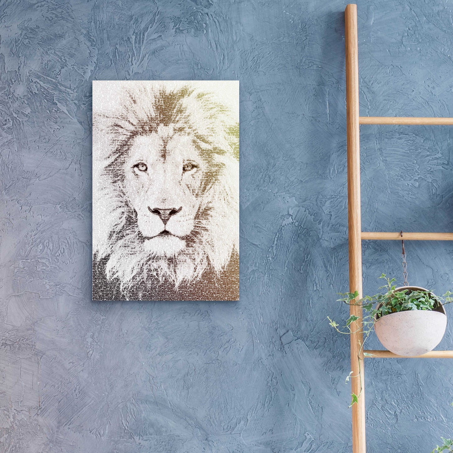 Epic Art 'Lion' by Paula Belle Flores, Acrylic Glass Wall Art,16x24