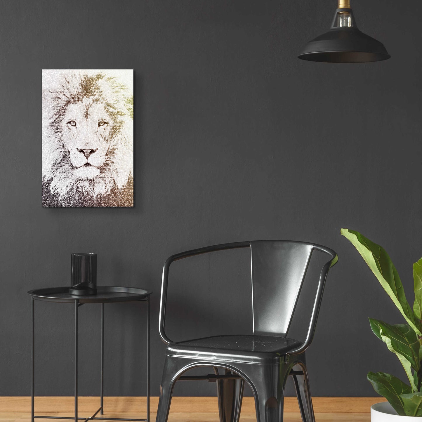 Epic Art 'Lion' by Paula Belle Flores, Acrylic Glass Wall Art,16x24