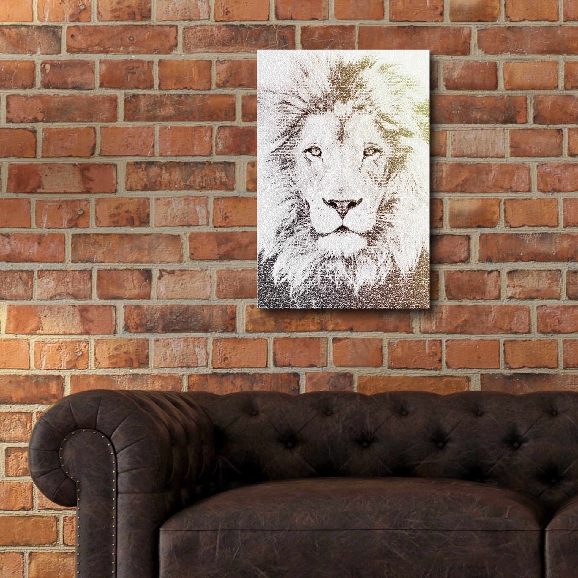 Epic Art 'Lion' by Paula Belle Flores, Acrylic Glass Wall Art,16x24