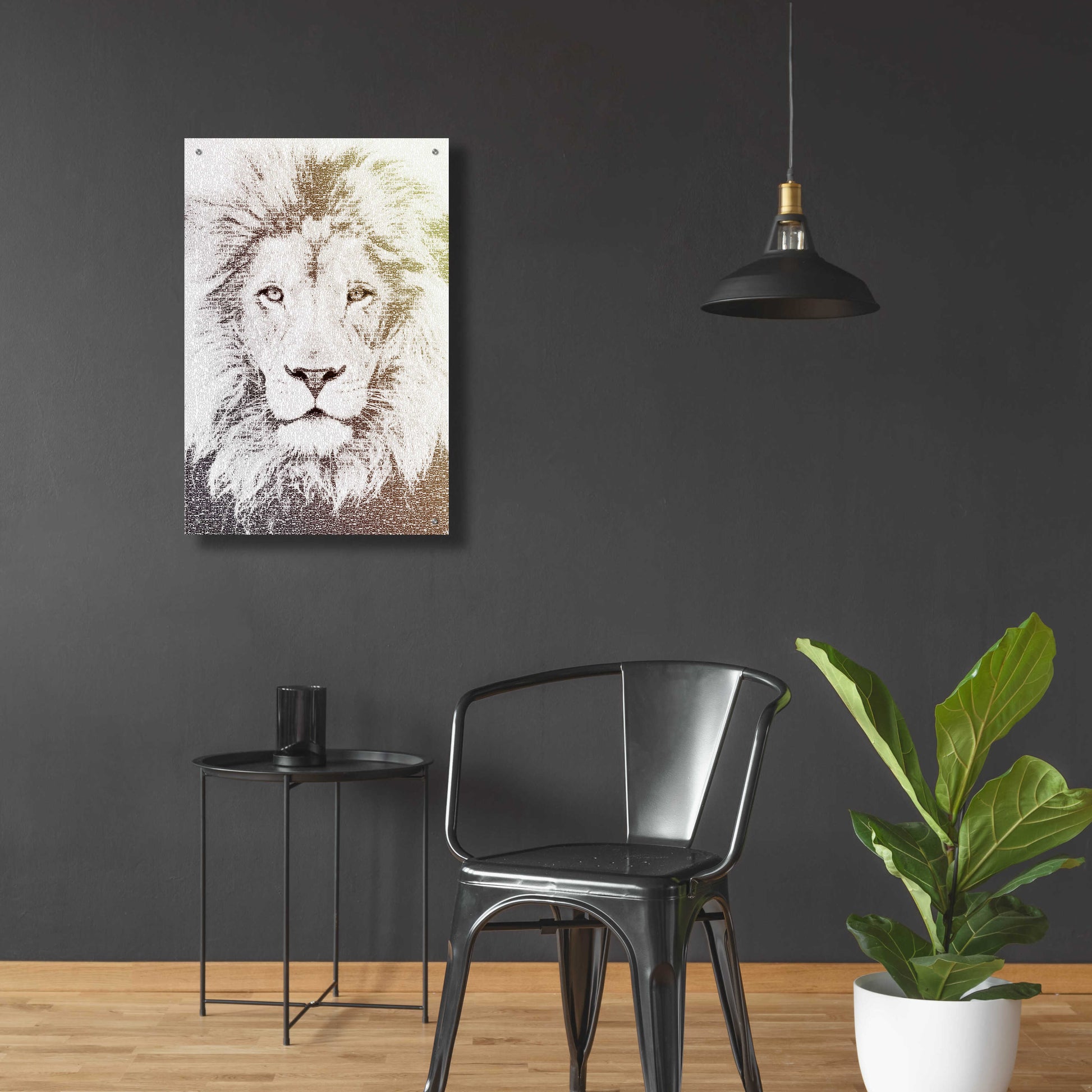 Epic Art 'Lion' by Paula Belle Flores, Acrylic Glass Wall Art,24x36