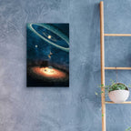 Epic Art 'My Dream House in Another Galaxy' by Paula Belle Flores, Acrylic Glass Wall Art,16x24