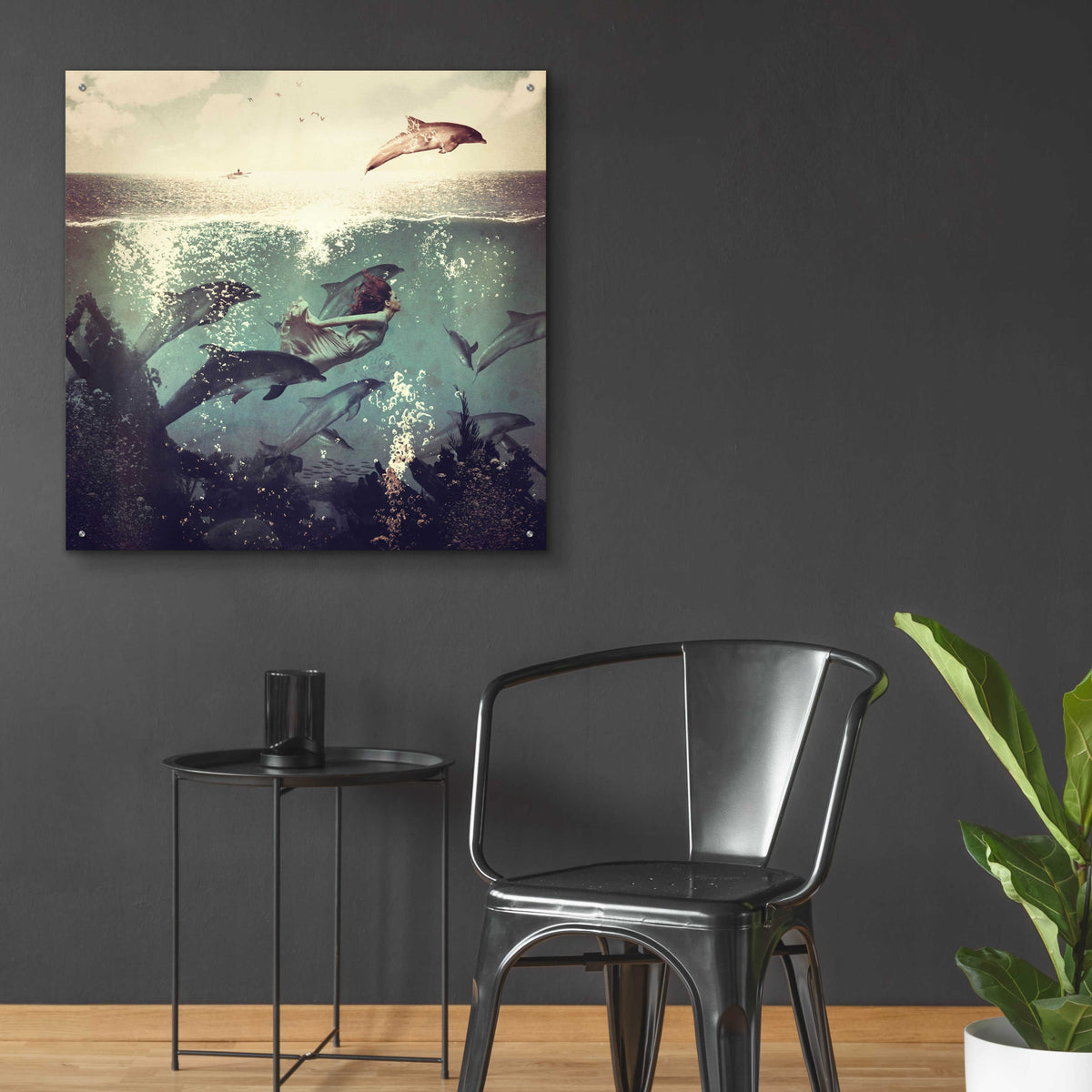 Epic Art 'My Favorite Morning Race' by Paula Belle Flores, Acrylic Glass Wall Art,36x36