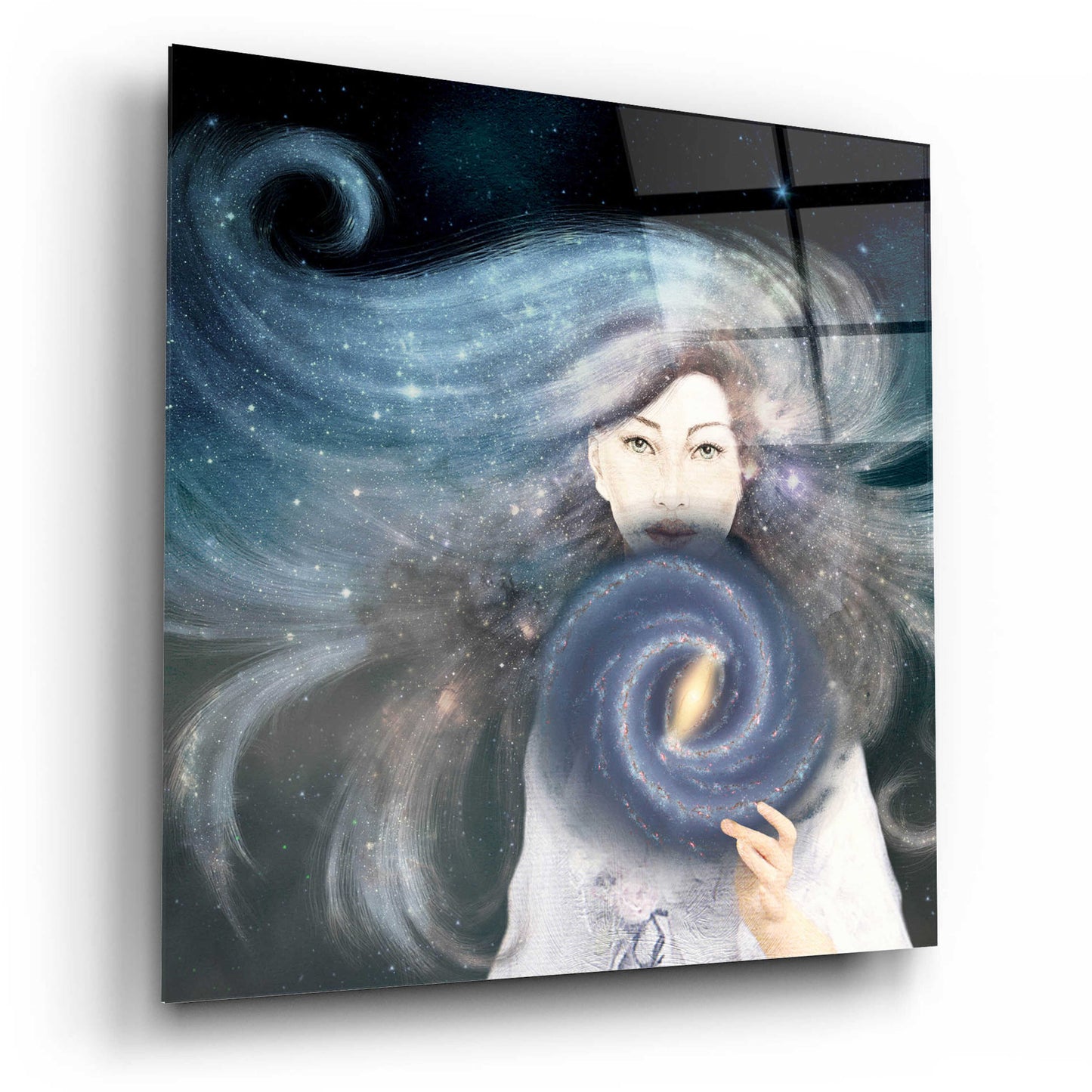 Epic Art 'My Secret Universe' by Paula Belle Flores, Acrylic Glass Wall Art,12x12