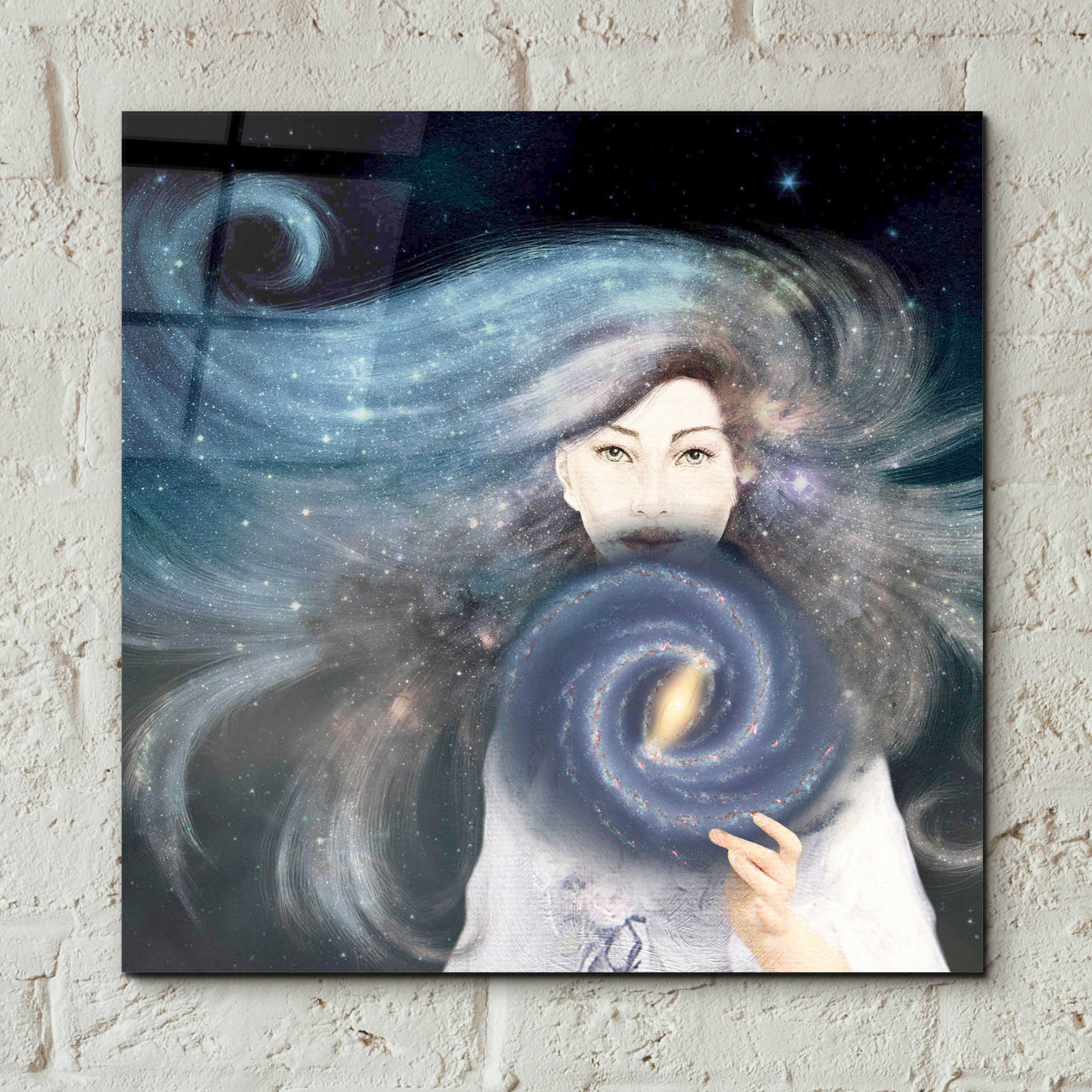 Epic Art 'My Secret Universe' by Paula Belle Flores, Acrylic Glass Wall Art,12x12