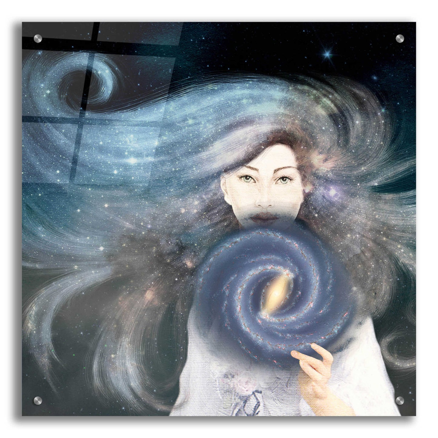 Epic Art 'My Secret Universe' by Paula Belle Flores, Acrylic Glass Wall Art,24x24