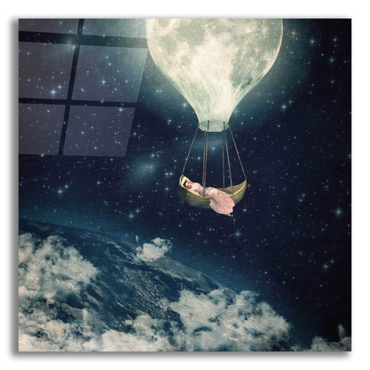 Epic Art 'The Moon Carries Me Away' by Paula Belle Flores, Acrylic Glass Wall Art