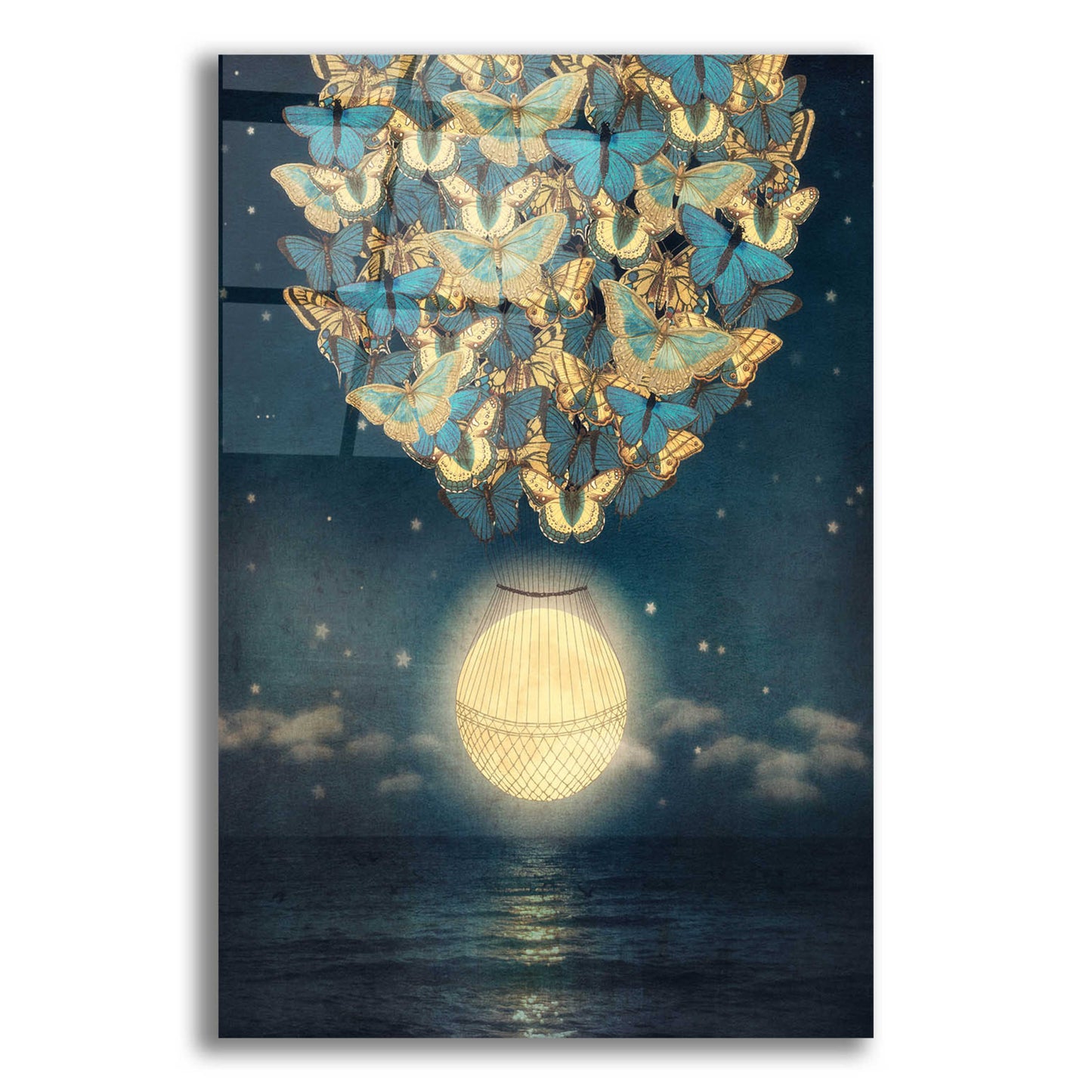 Epic Art 'The Rising Moon' by Paula Belle Flores, Acrylic Glass Wall Art,12x16