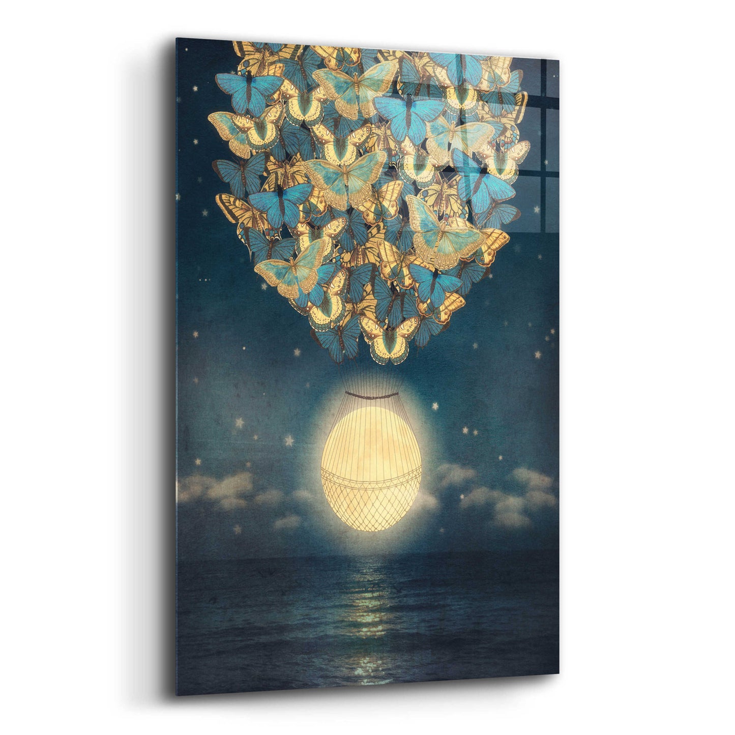 Epic Art 'The Rising Moon' by Paula Belle Flores, Acrylic Glass Wall Art,16x24