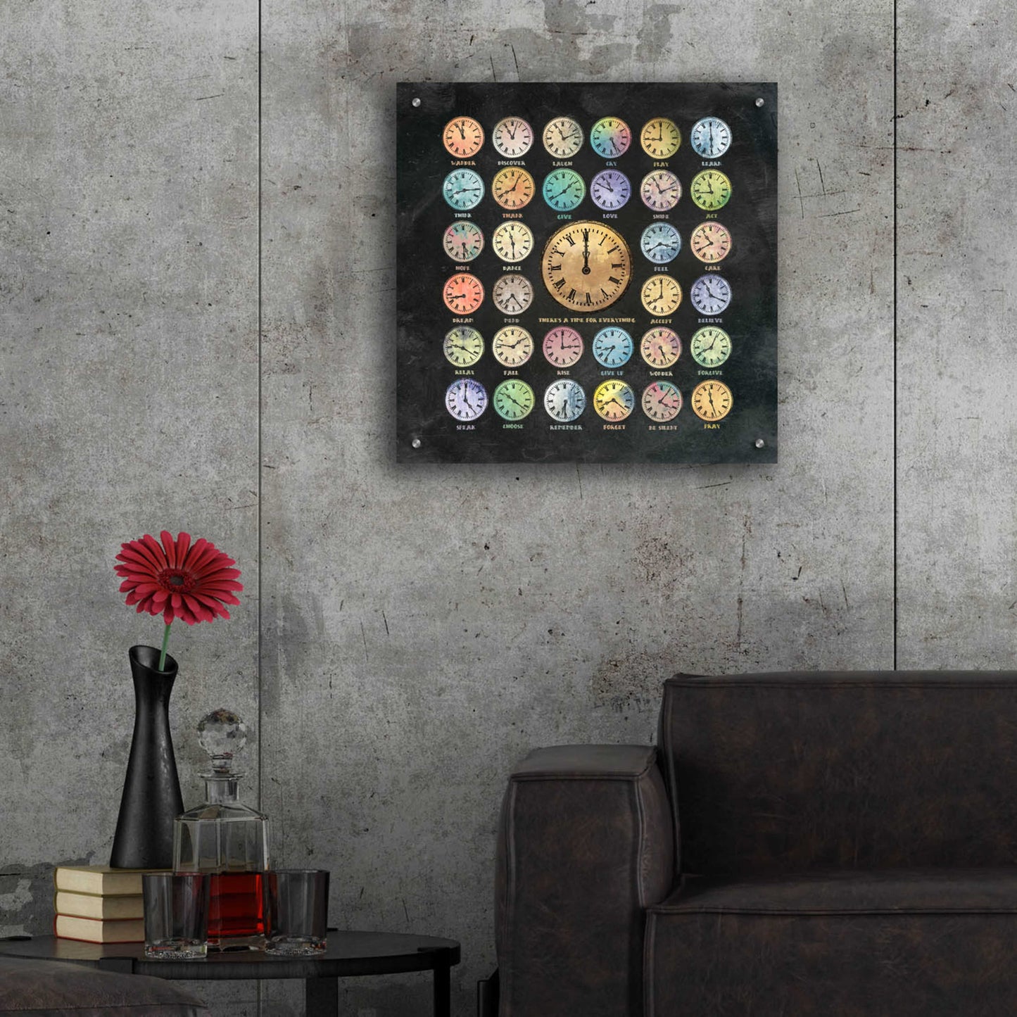 Epic Art 'There is a Time for Everything' by Paula Belle Flores, Acrylic Glass Wall Art,24x24