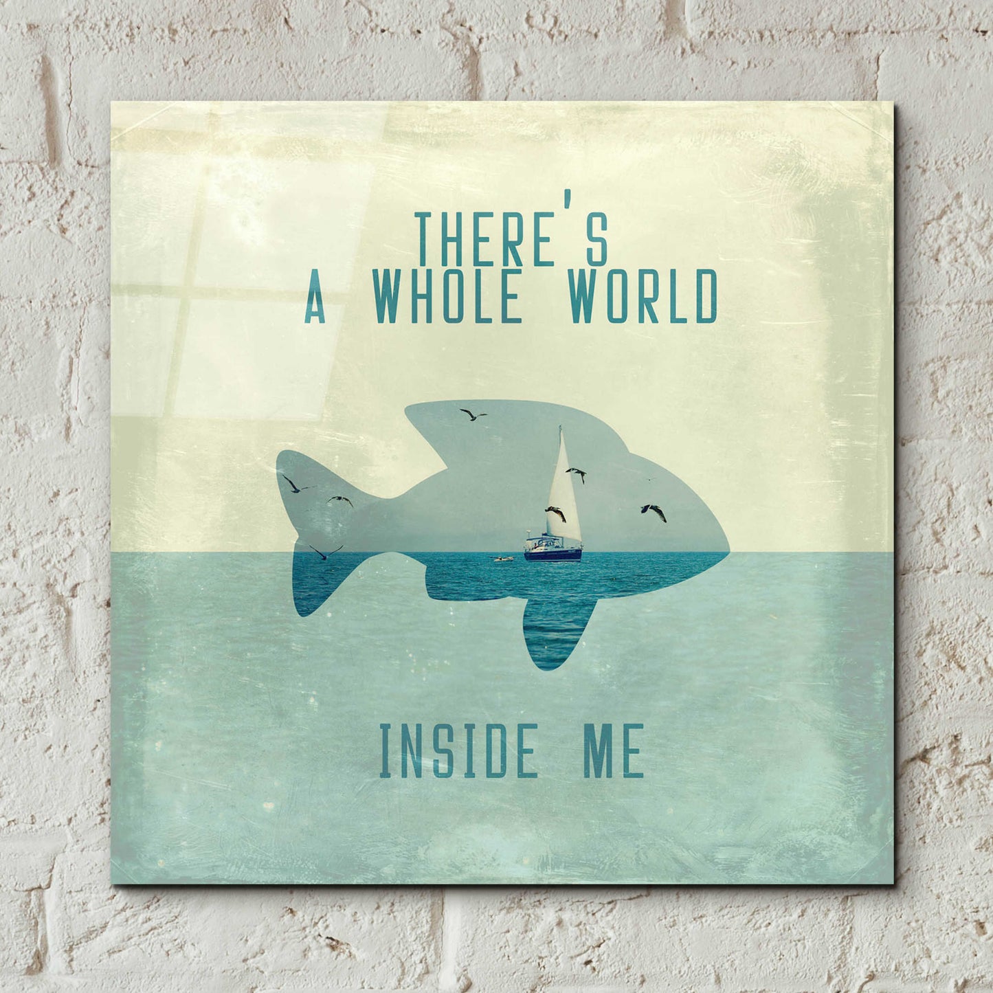 Epic Art 'There Is A World Inside of Me' by Paula Belle Flores, Acrylic Glass Wall Art,12x12