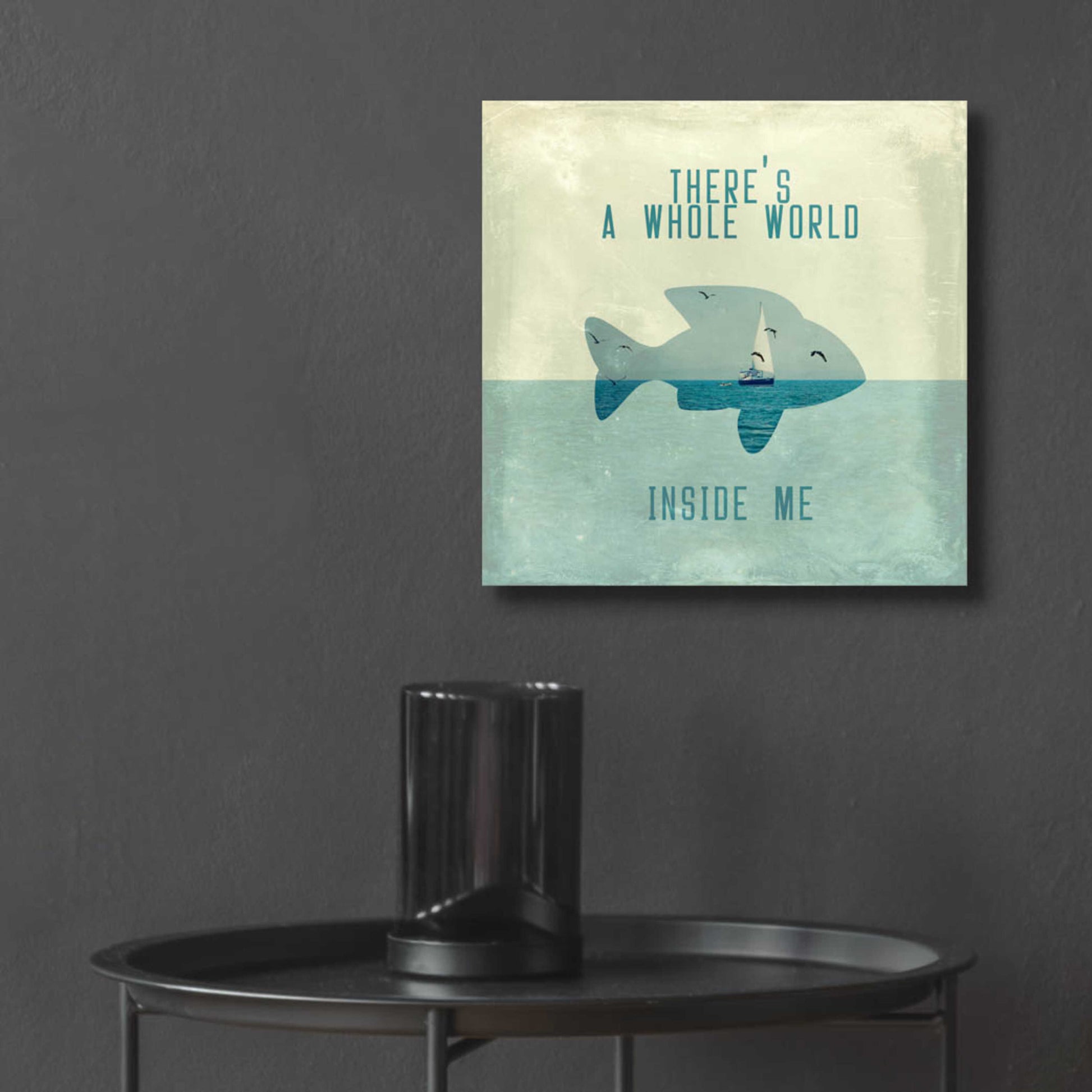 Epic Art 'There Is A World Inside of Me' by Paula Belle Flores, Acrylic Glass Wall Art,12x12