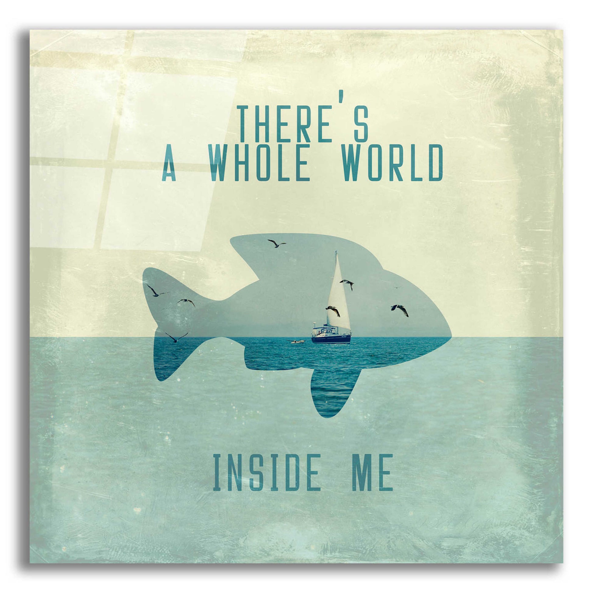 Epic Art 'There Is A World Inside of Me' by Paula Belle Flores, Acrylic Glass Wall Art,12x12