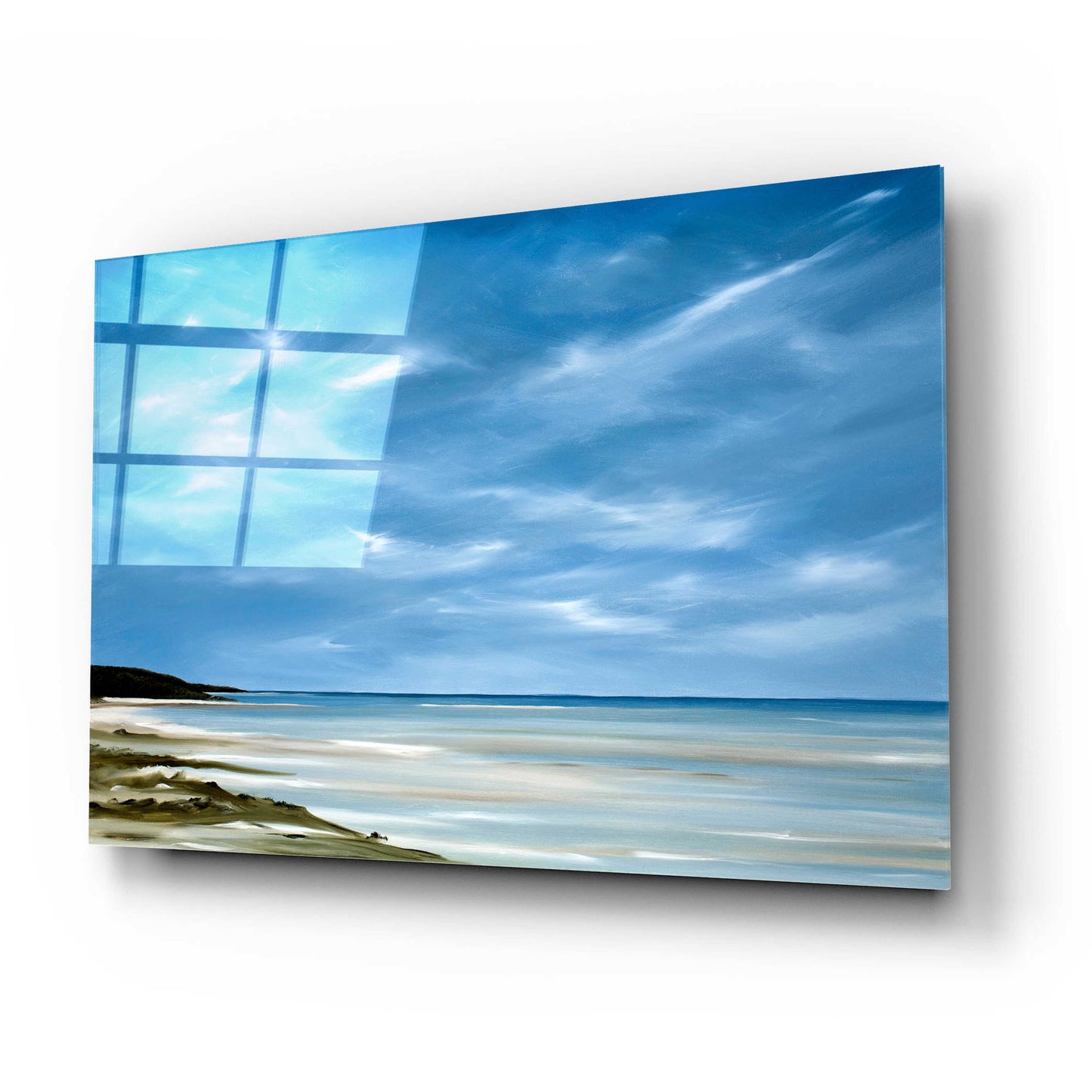 Epic Art 'Outgoing Tide' by Rick Fleury, Acrylic Glass Wall Art,24x16