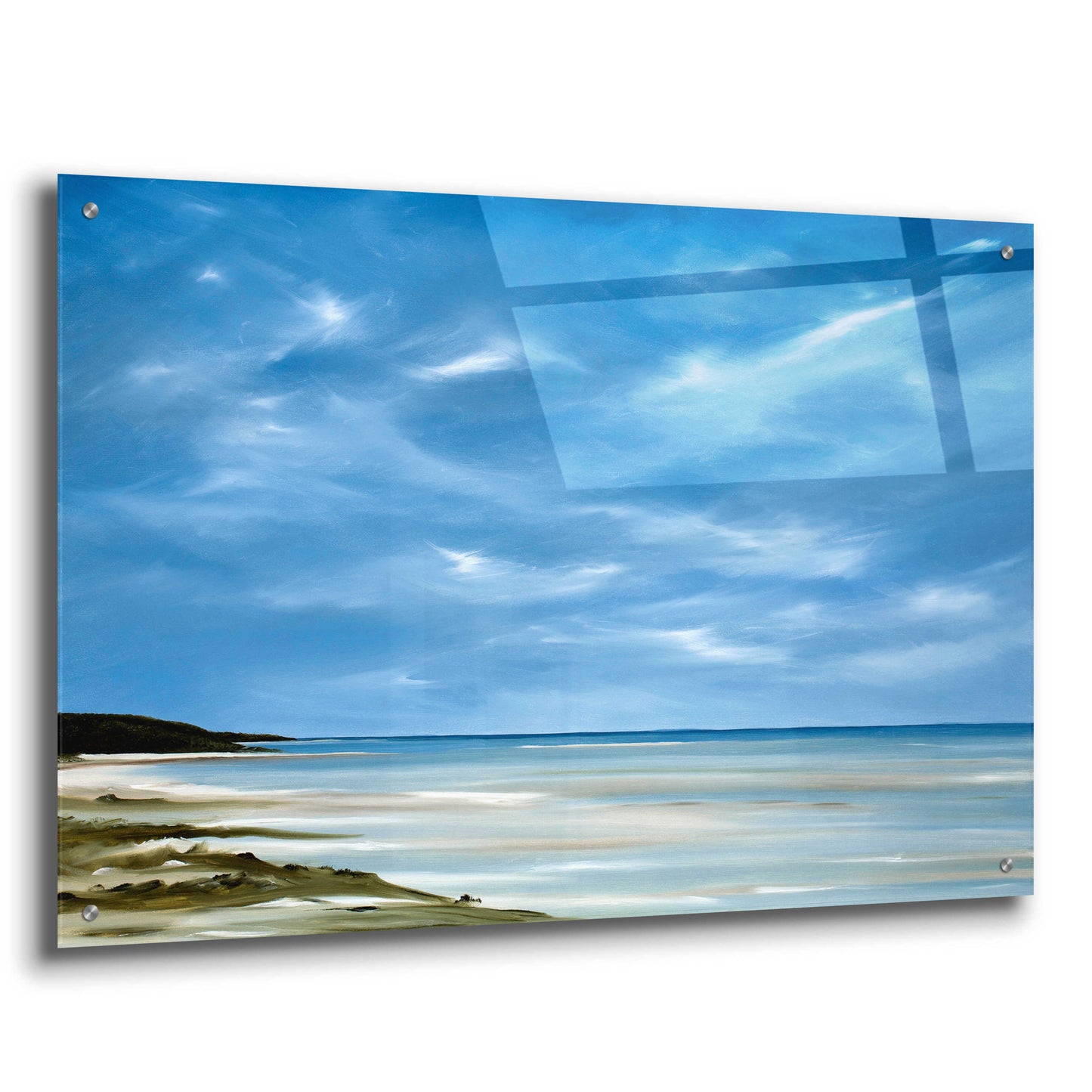 Epic Art 'Outgoing Tide' by Rick Fleury, Acrylic Glass Wall Art,36x24