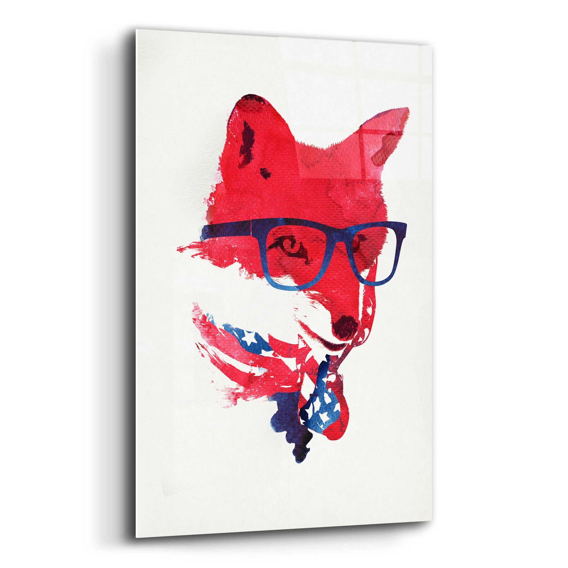 Epic Art 'American Fox' by Robert Farkas, Acrylic Glass Wall Art,12x16