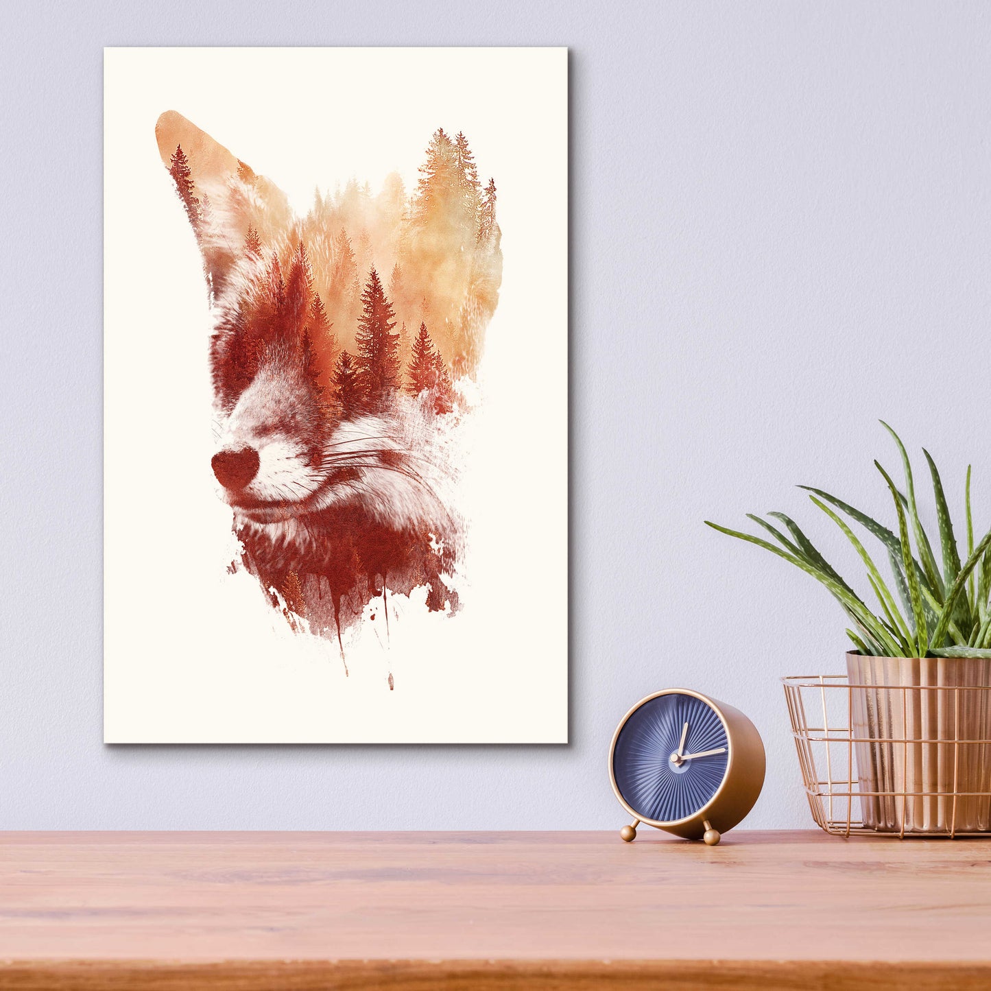 Epic Art 'Blind Fox' by Robert Farkas, Acrylic Glass Wall Art,12x16