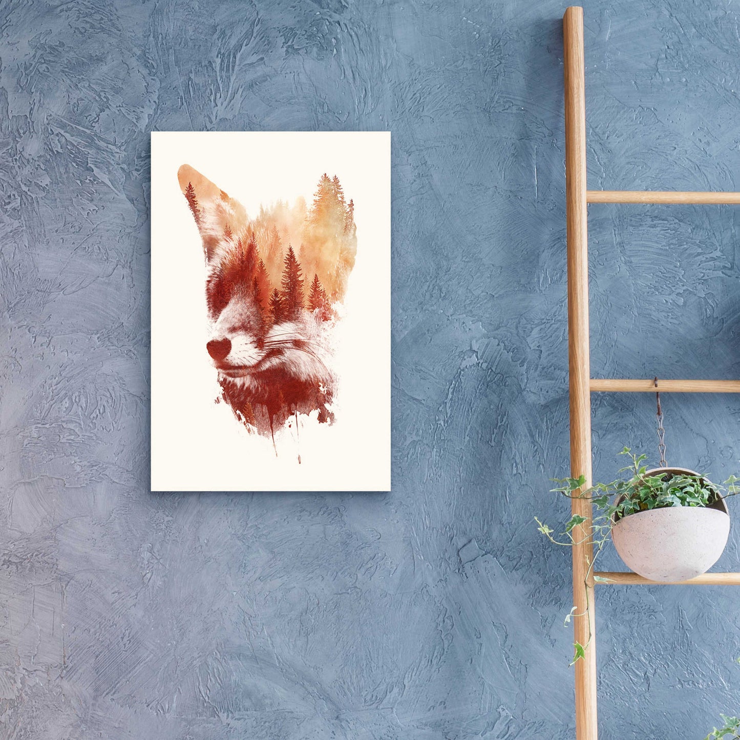 Epic Art 'Blind Fox' by Robert Farkas, Acrylic Glass Wall Art,16x24