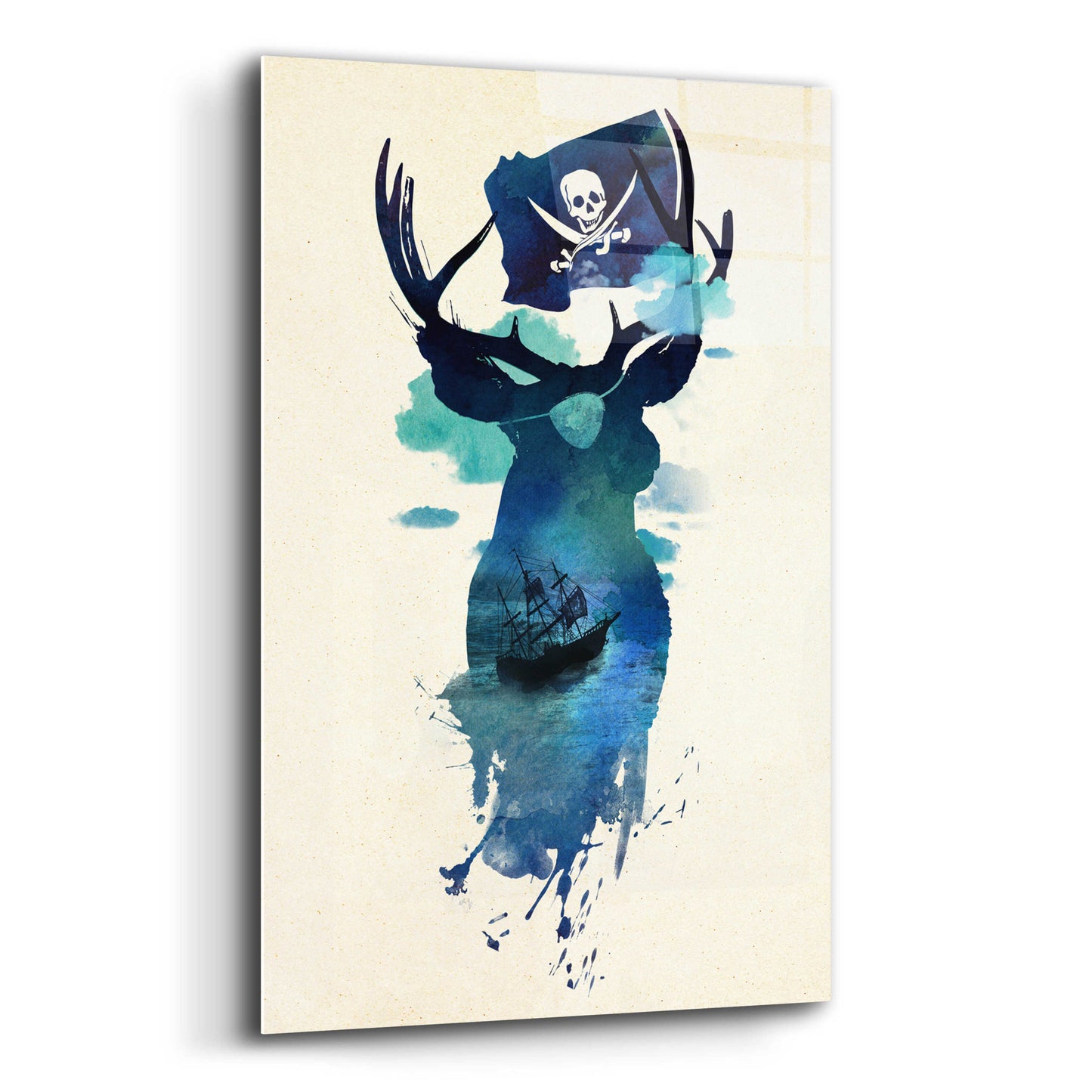 Epic Art 'Captain Hook' by Robert Farkas, Acrylic Glass Wall Art,12x16