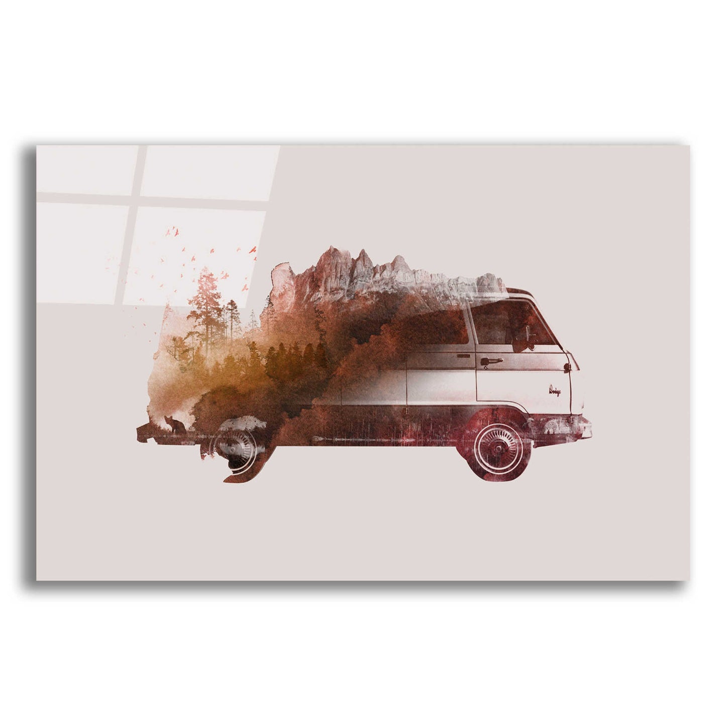 Epic Art 'Drive Me Back Home No. 1' by Robert Farkas, Acrylic Glass Wall Art,16x12