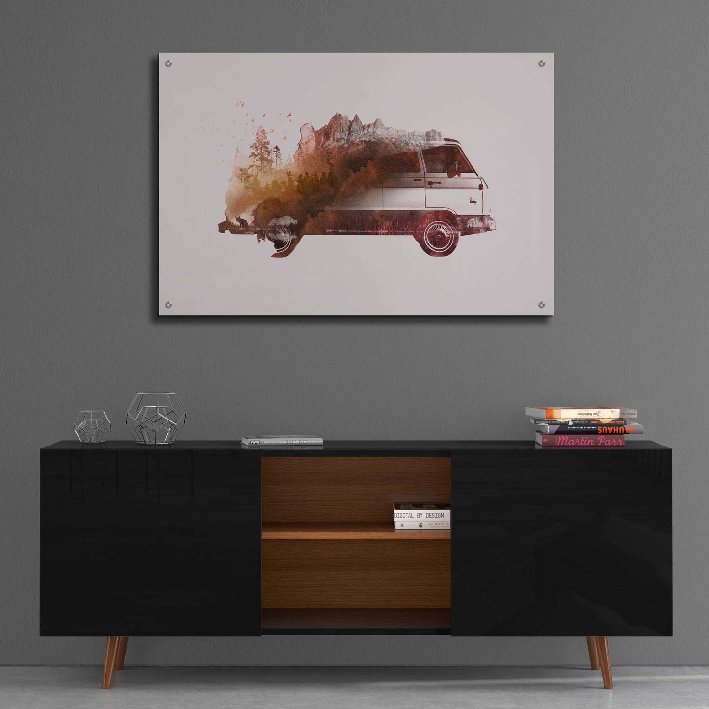 Epic Art 'Drive Me Back Home No. 1' by Robert Farkas, Acrylic Glass Wall Art,36x24