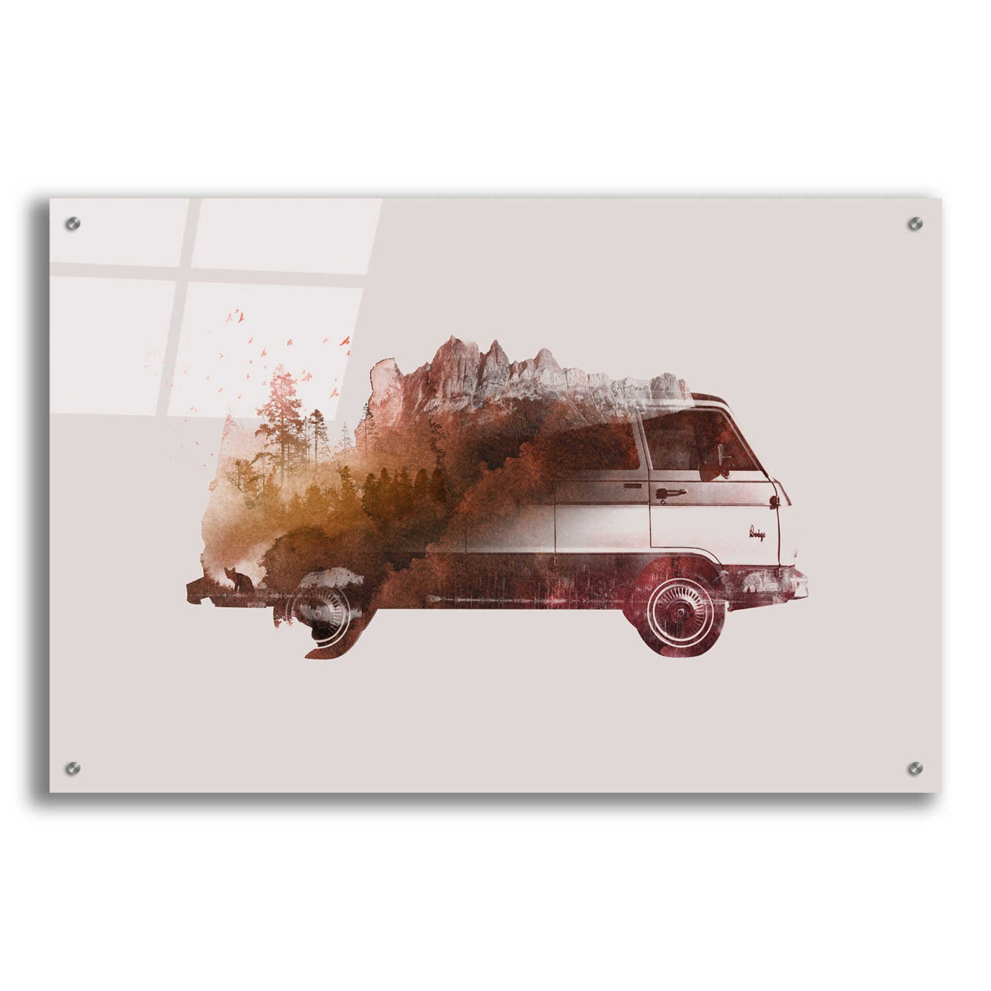 Epic Art 'Drive Me Back Home No. 1' by Robert Farkas, Acrylic Glass Wall Art,36x24