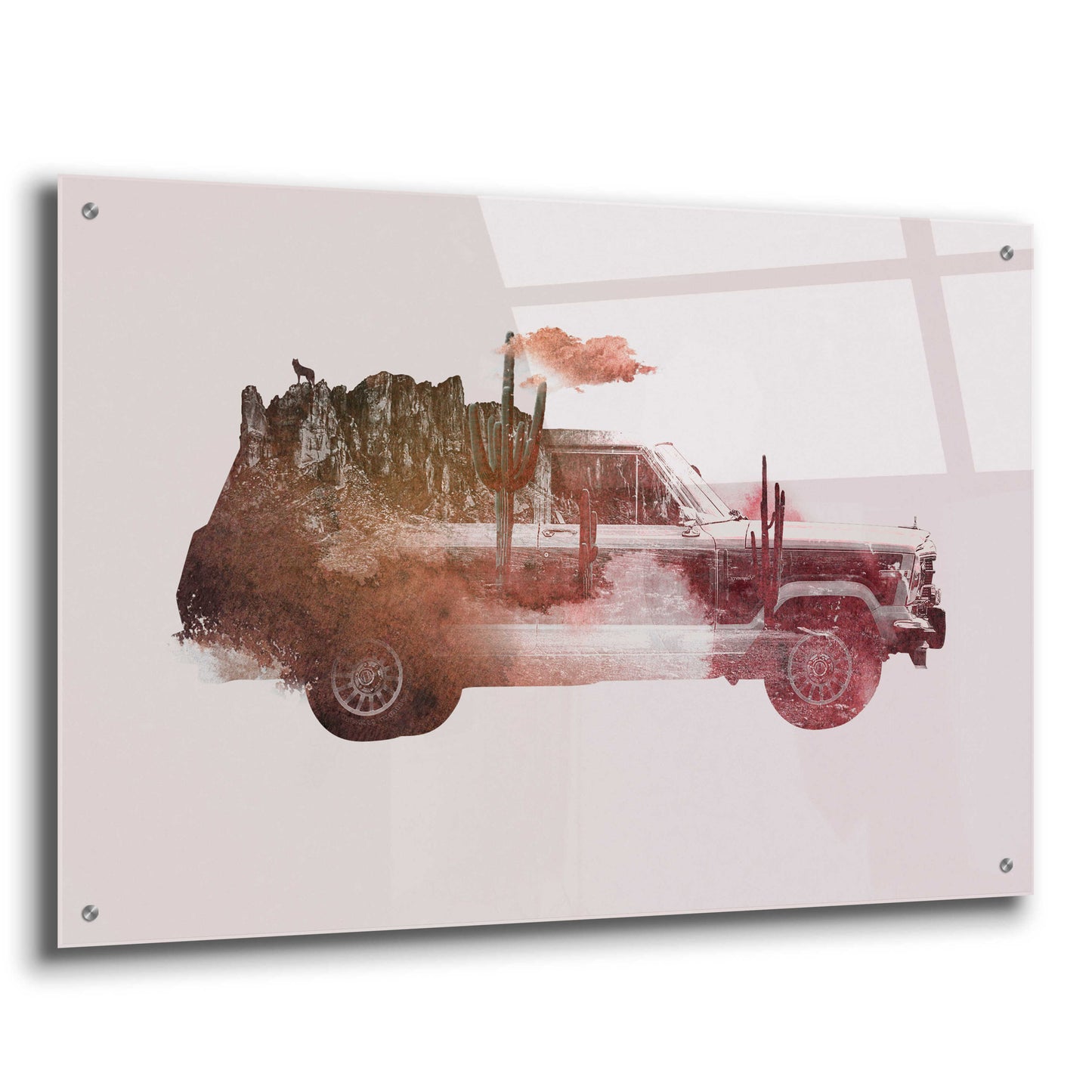 Epic Art 'Drive Me Back Home No. 2' by Robert Farkas, Acrylic Glass Wall Art,36x24