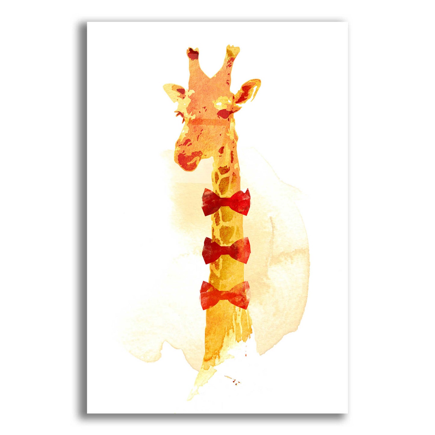 Epic Art 'Elegant Giraffe' by Robert Farkas, Acrylic Glass Wall Art,12x16