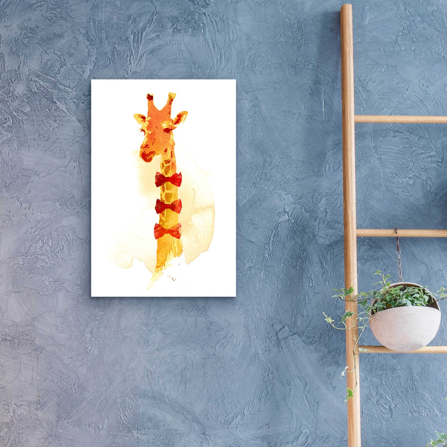 Epic Art 'Elegant Giraffe' by Robert Farkas, Acrylic Glass Wall Art,16x24