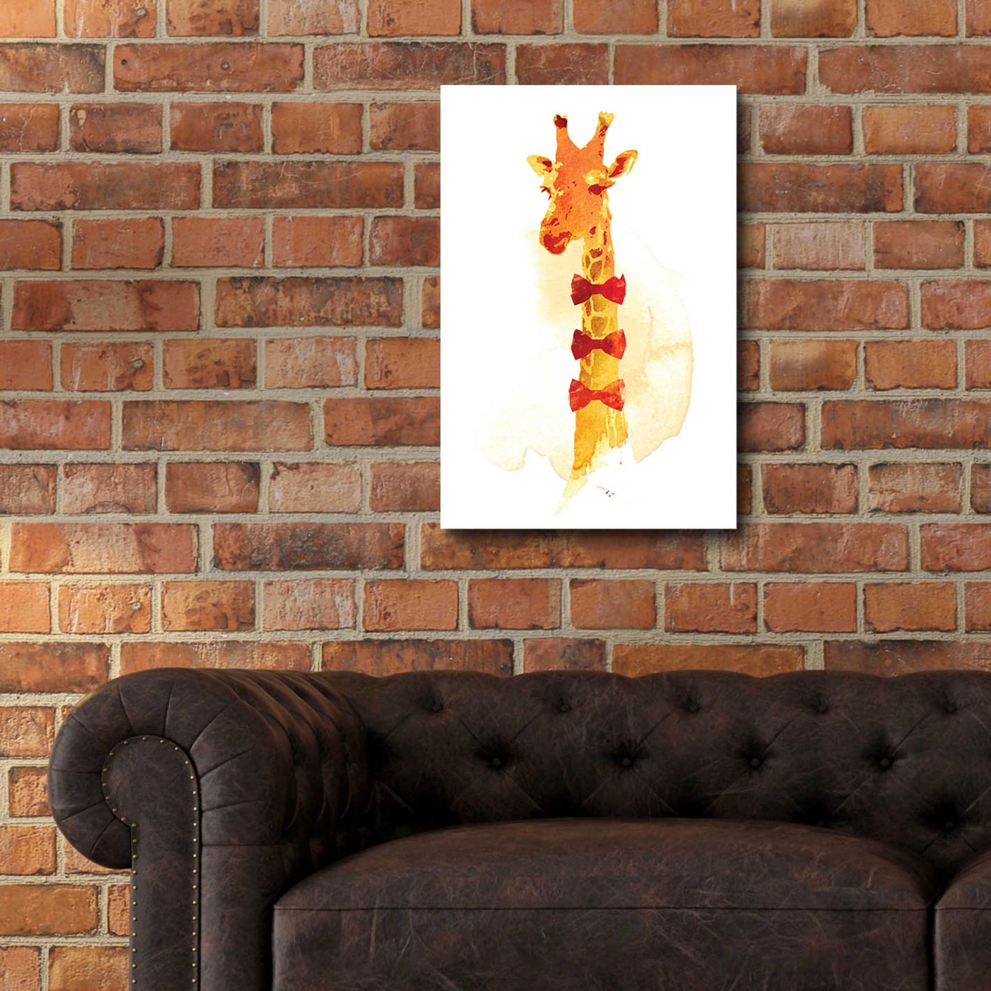 Epic Art 'Elegant Giraffe' by Robert Farkas, Acrylic Glass Wall Art,16x24