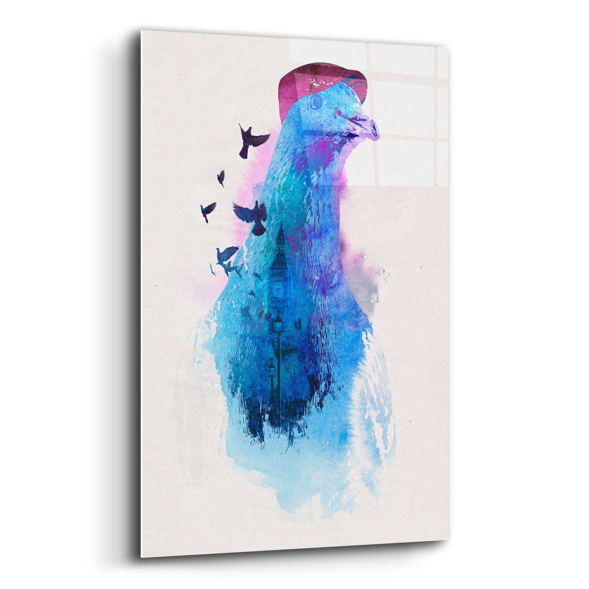 Epic Art 'Everybody Flies to London' by Robert Farkas, Acrylic Glass Wall Art,12x16