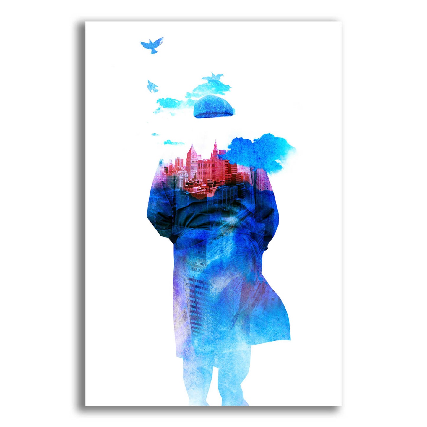 Epic Art 'Get Away from Town' by Robert Farkas, Acrylic Glass Wall Art,12x16