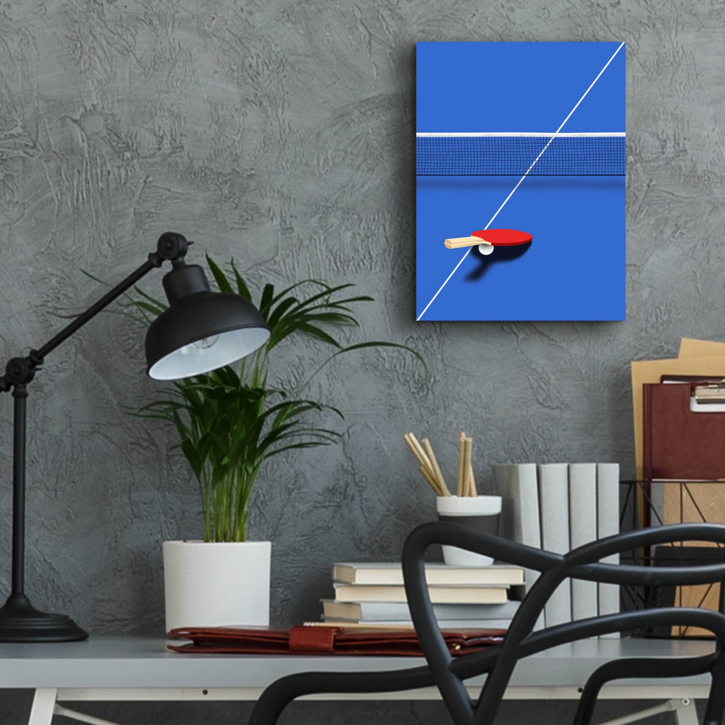 Epic Art 'Pingpong' by Robert Farkas, Acrylic Glass Wall Art,12x16