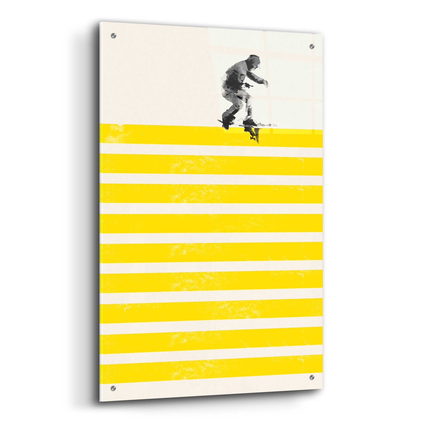 Epic Art 'Slide in Stripes' by Robert Farkas, Acrylic Glass Wall Art,24x36