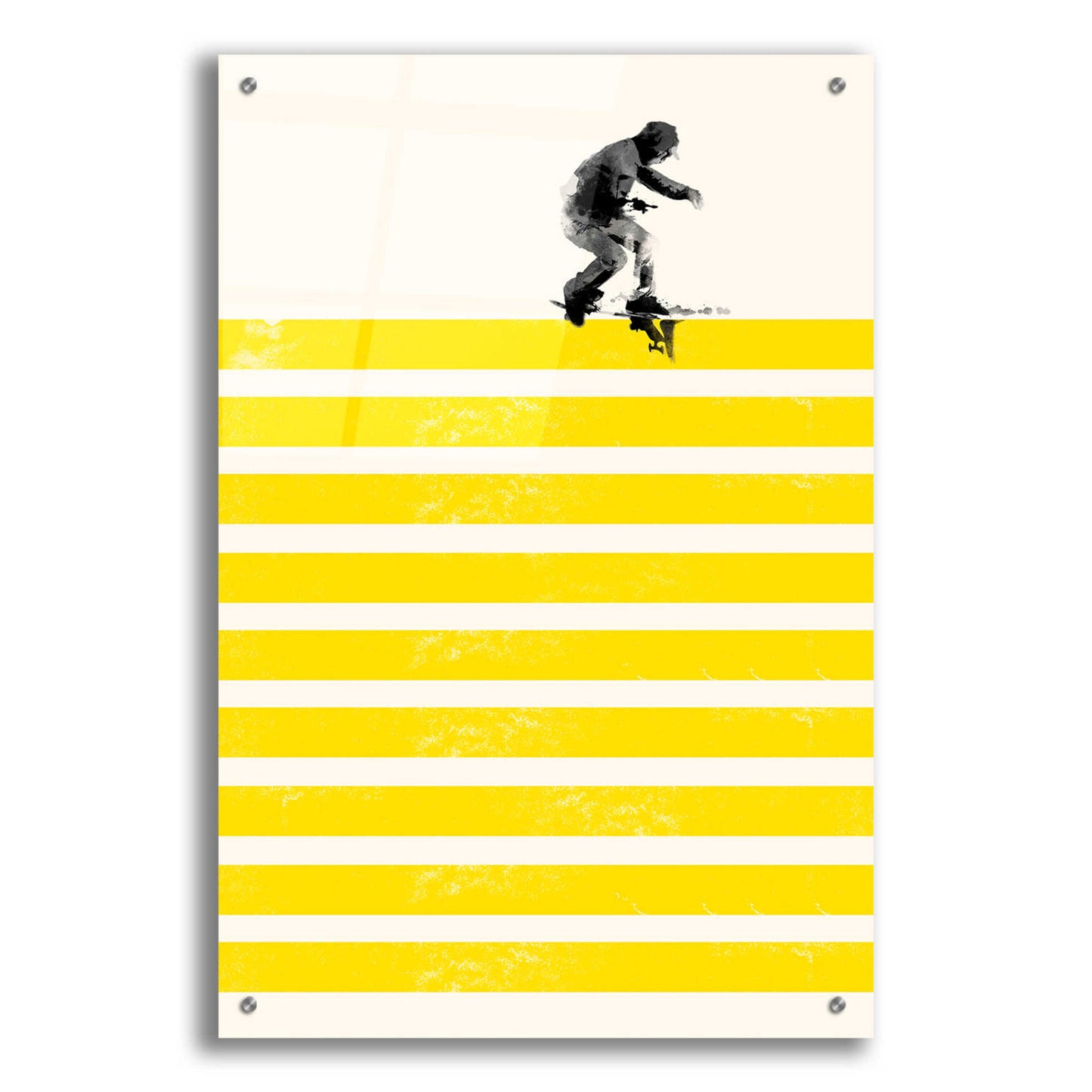 Epic Art 'Slide in Stripes' by Robert Farkas, Acrylic Glass Wall Art,24x36