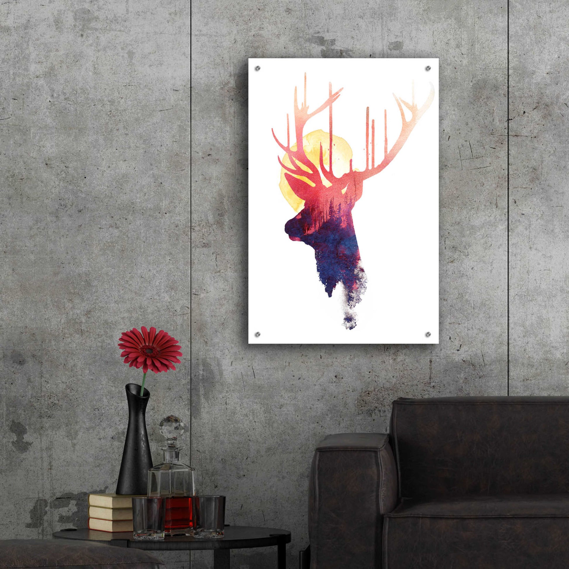 Epic Art 'The Burning Sun' by Robert Farkas, Acrylic Glass Wall Art,24x36