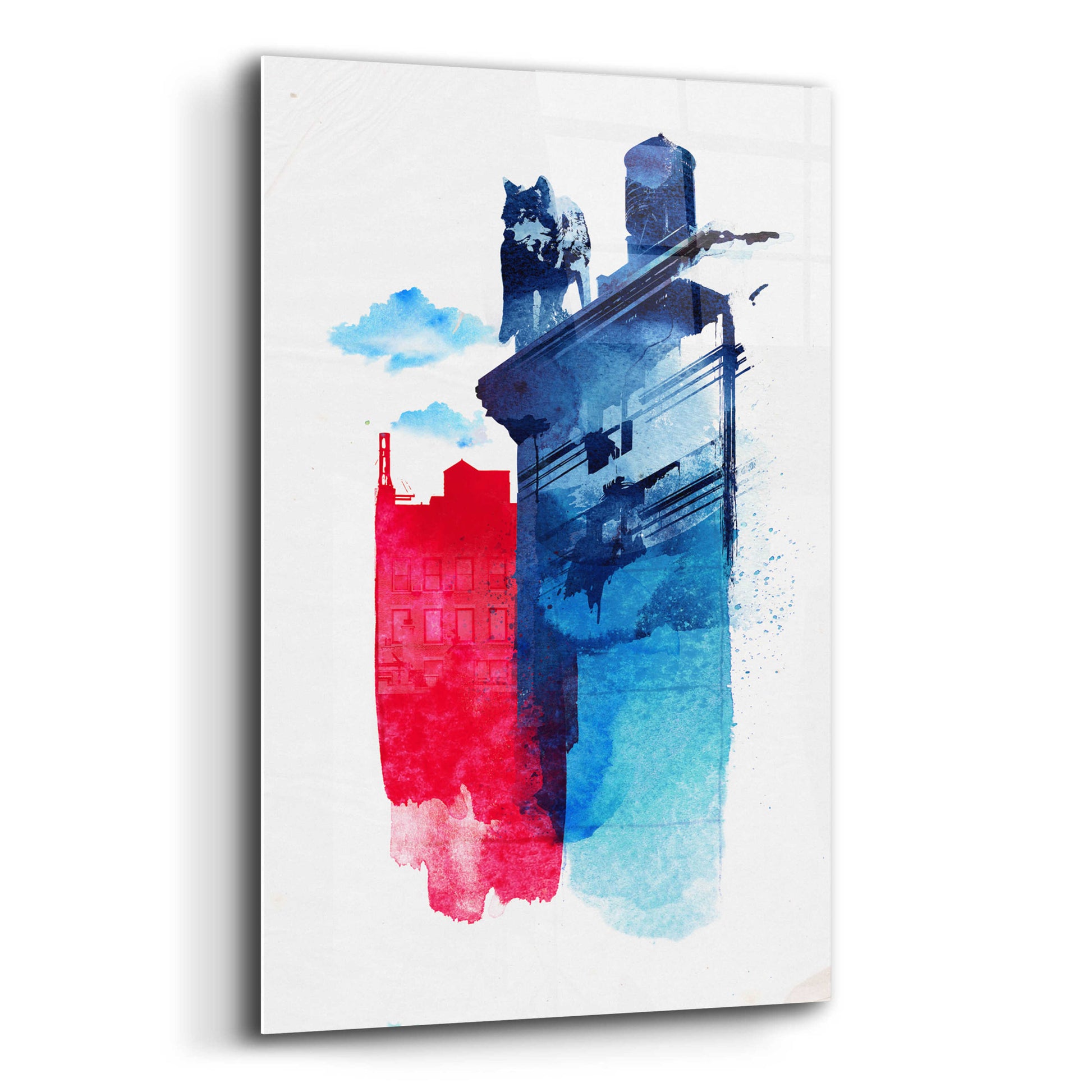 Epic Art 'This Is My Town' by Robert Farkas, Acrylic Glass Wall Art,12x16