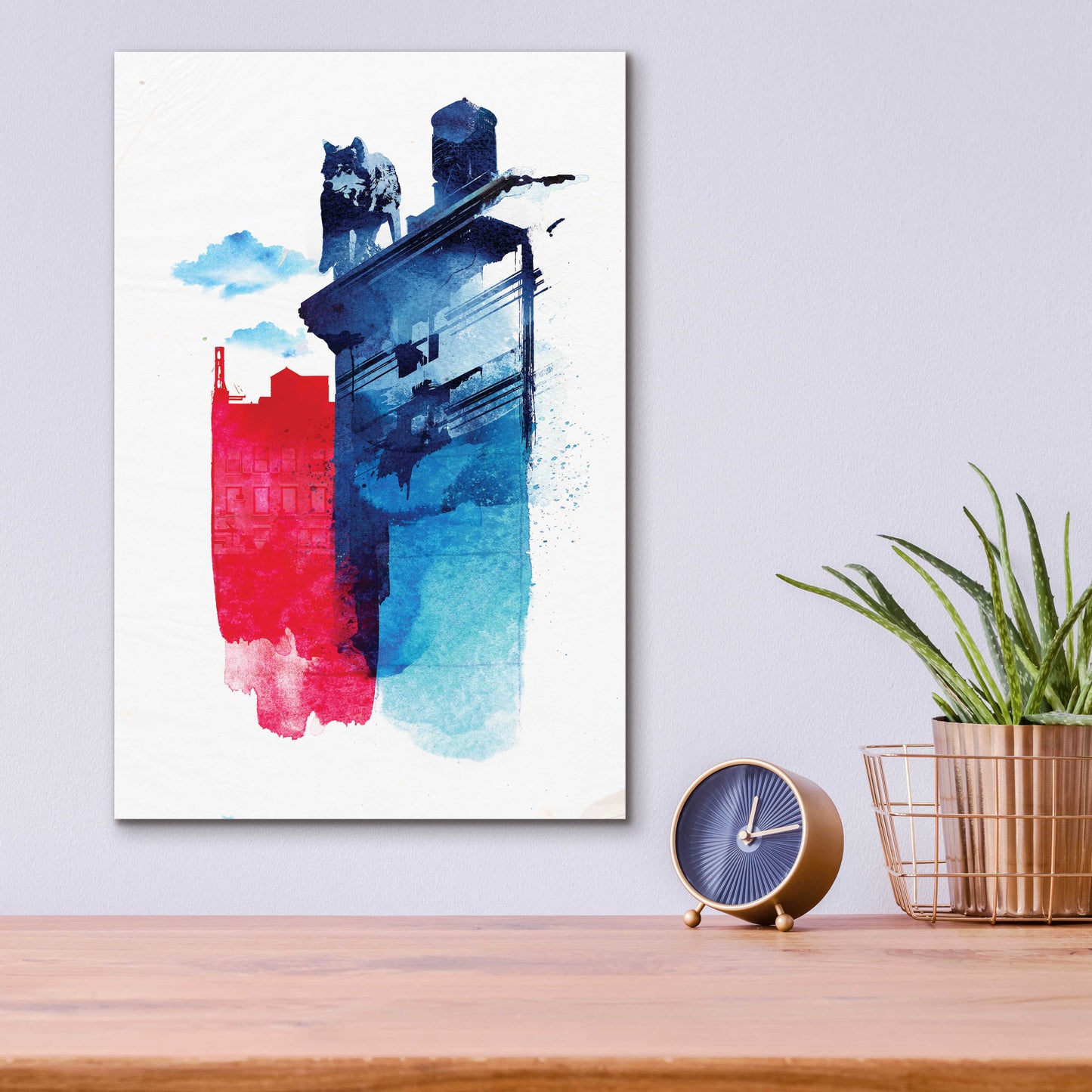 Epic Art 'This Is My Town' by Robert Farkas, Acrylic Glass Wall Art,12x16