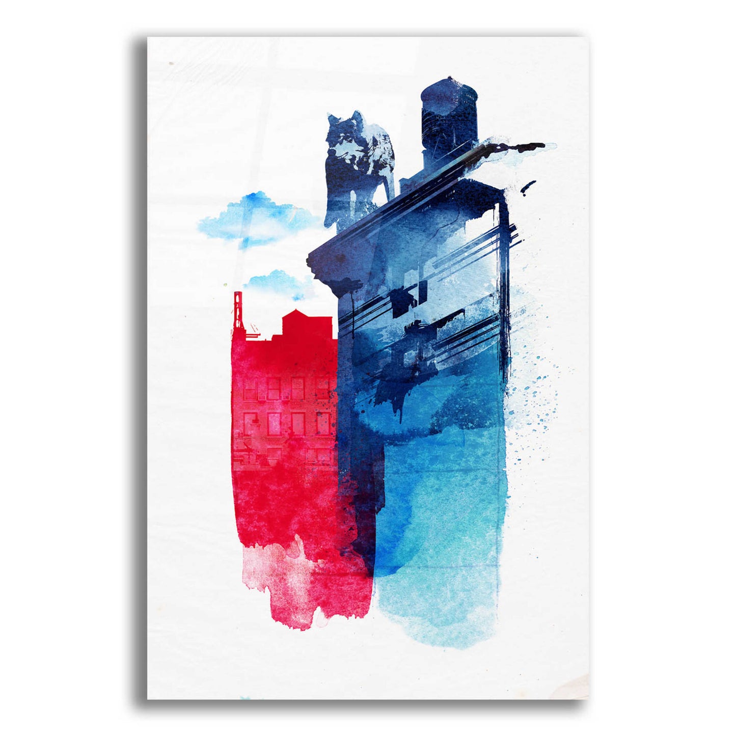 Epic Art 'This Is My Town' by Robert Farkas, Acrylic Glass Wall Art,12x16