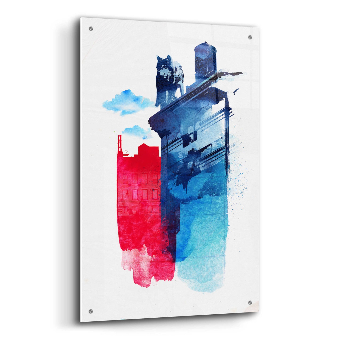 Epic Art 'This Is My Town' by Robert Farkas, Acrylic Glass Wall Art,24x36