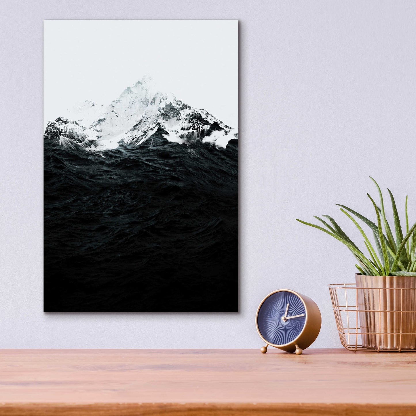 Epic Art 'Those Waves Were Like Mountains' by Robert Farkas, Acrylic Glass Wall Art,12x16