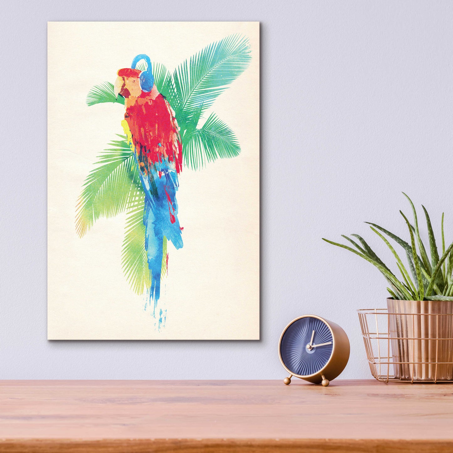 Epic Art 'Tropical Party' by Robert Farkas, Acrylic Glass Wall Art,12x16