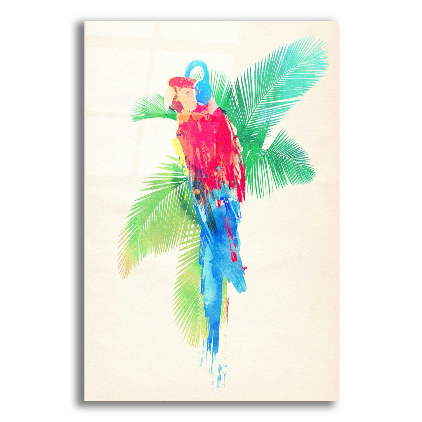 Epic Art 'Tropical Party' by Robert Farkas, Acrylic Glass Wall Art,12x16