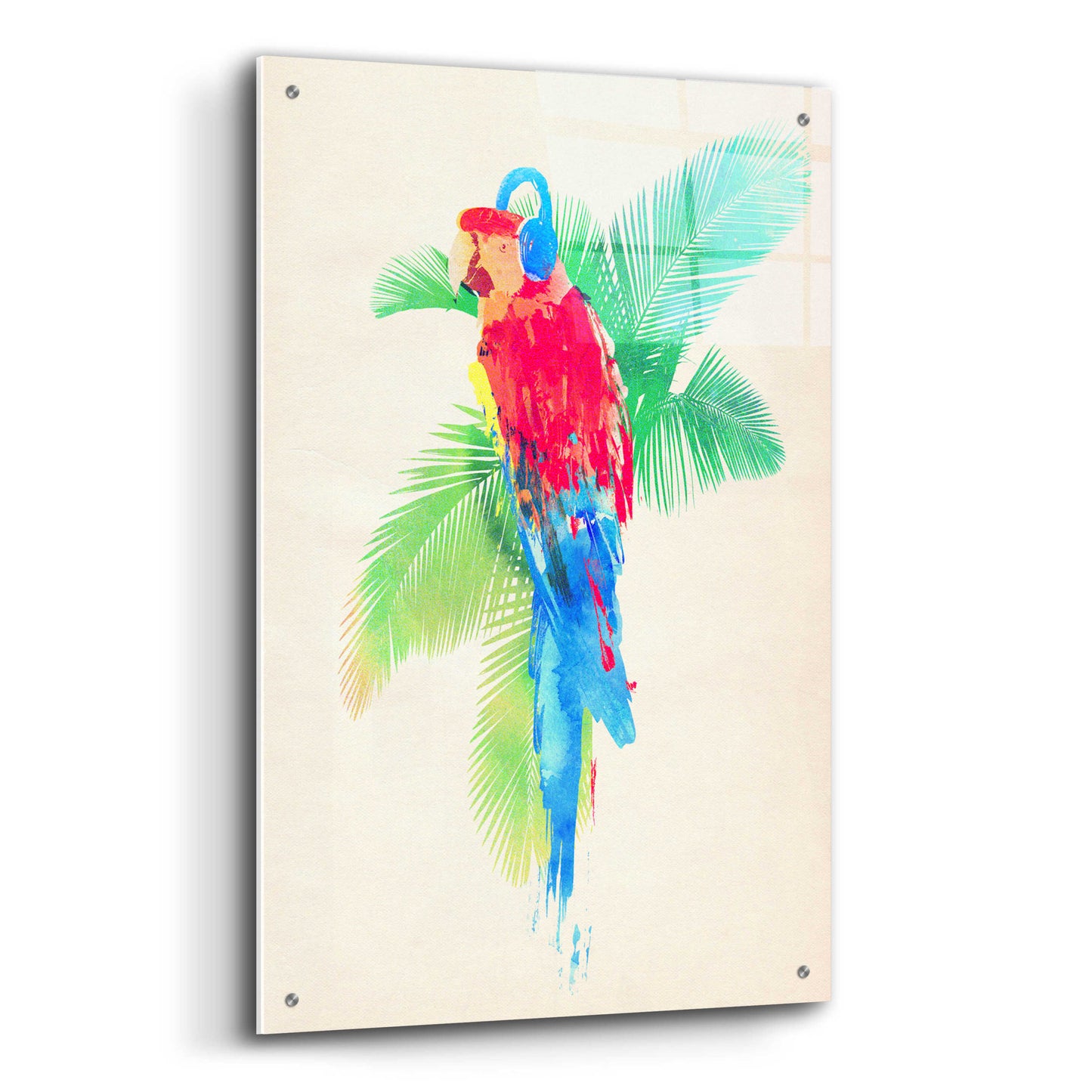 Epic Art 'Tropical Party' by Robert Farkas, Acrylic Glass Wall Art,24x36