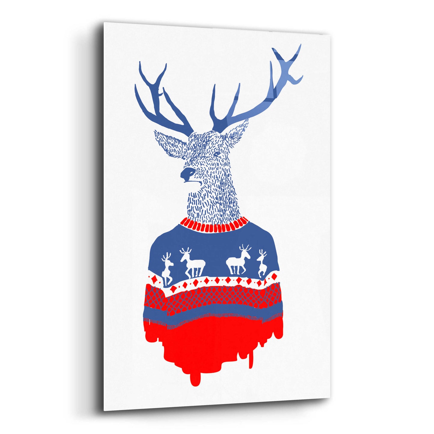 Epic Art 'Ugly Winter Pullover' by Robert Farkas, Acrylic Glass Wall Art,12x16