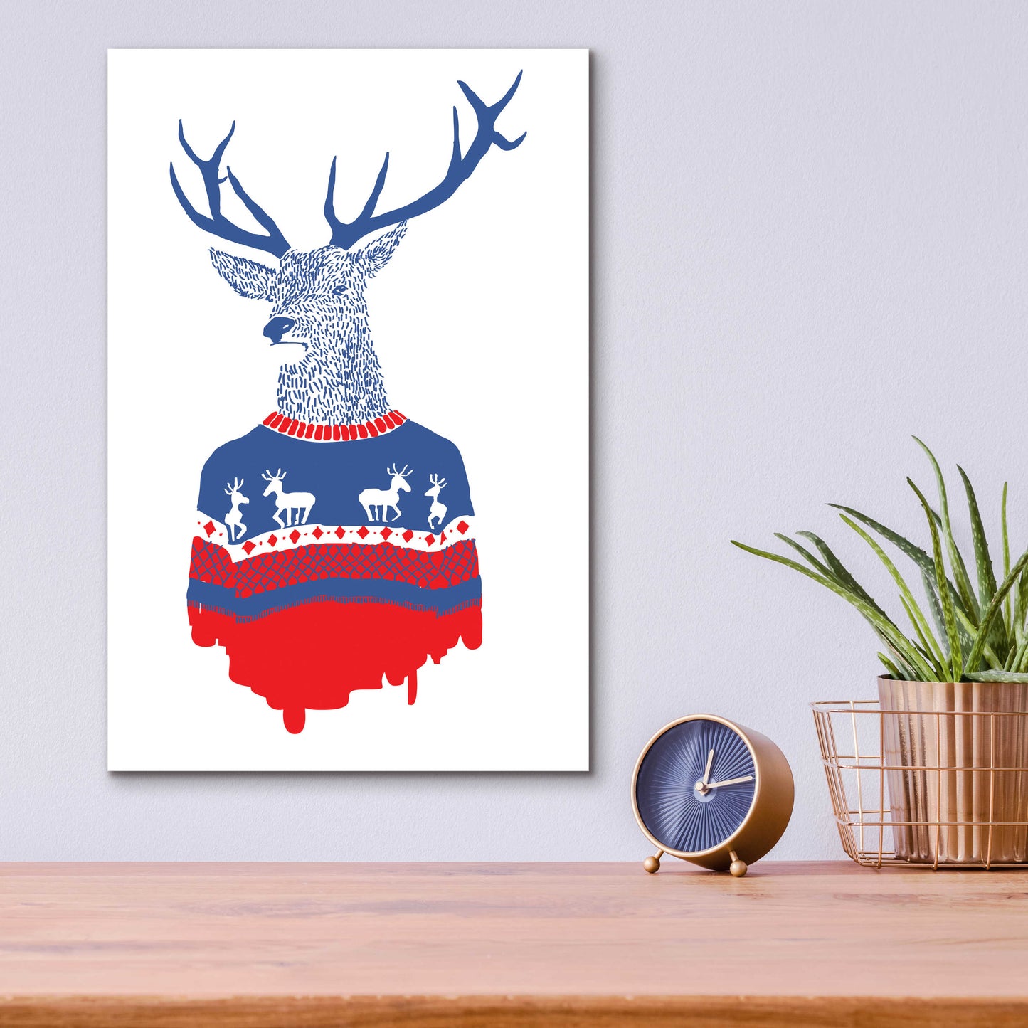 Epic Art 'Ugly Winter Pullover' by Robert Farkas, Acrylic Glass Wall Art,12x16